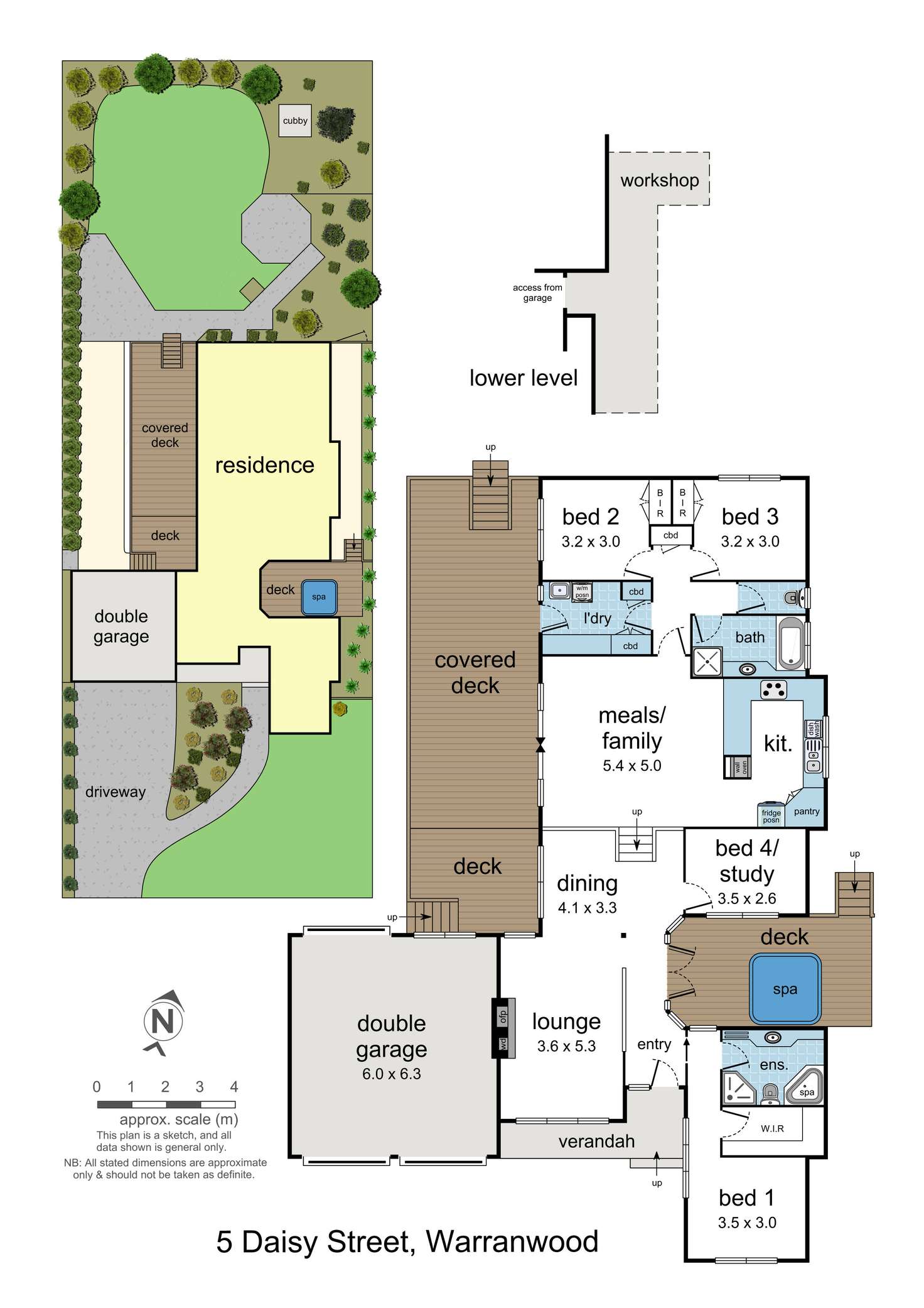 Floorplan of Homely house listing, 5 Daisy Street, Warranwood VIC 3134
