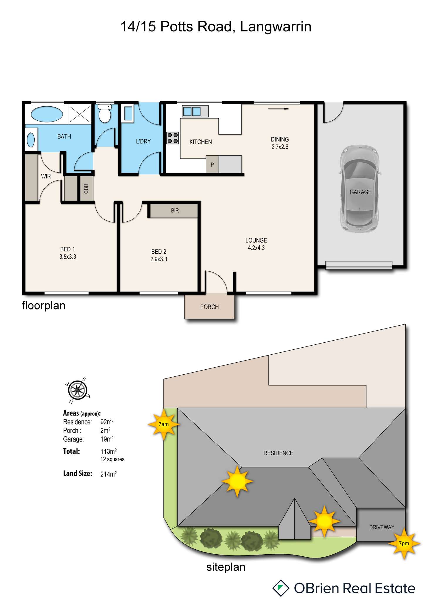 Floorplan of Homely unit listing, 14/15-21 Potts Road, Langwarrin VIC 3910