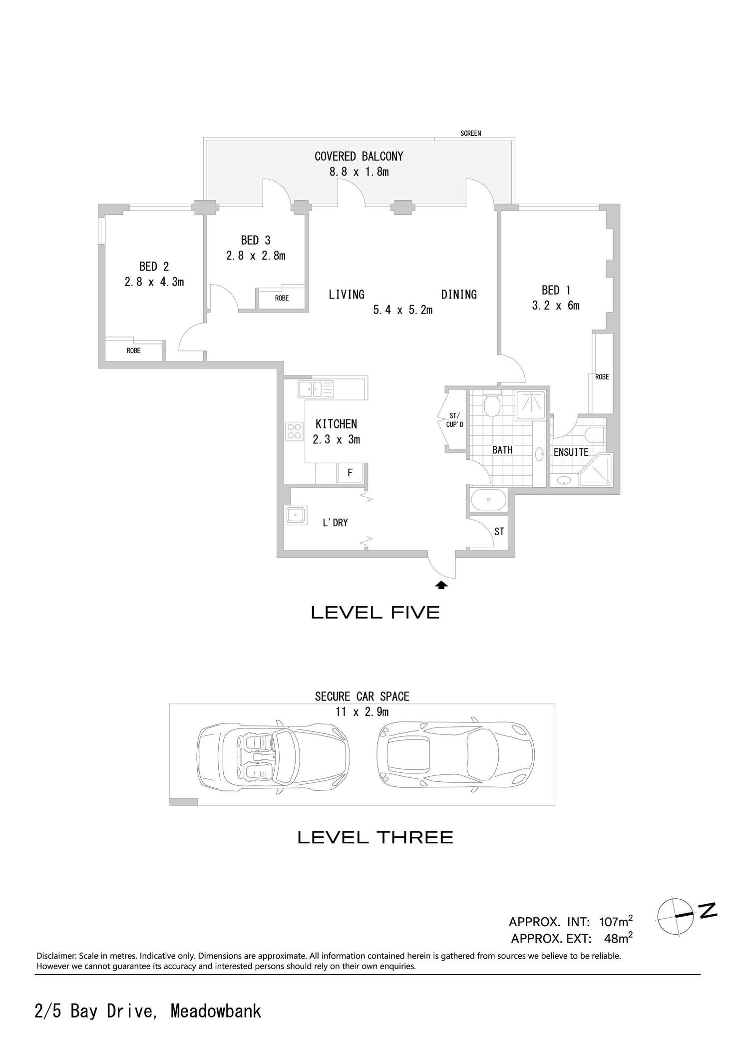 Floorplan of Homely apartment listing, 2/5 Bay Drive, Meadowbank NSW 2114