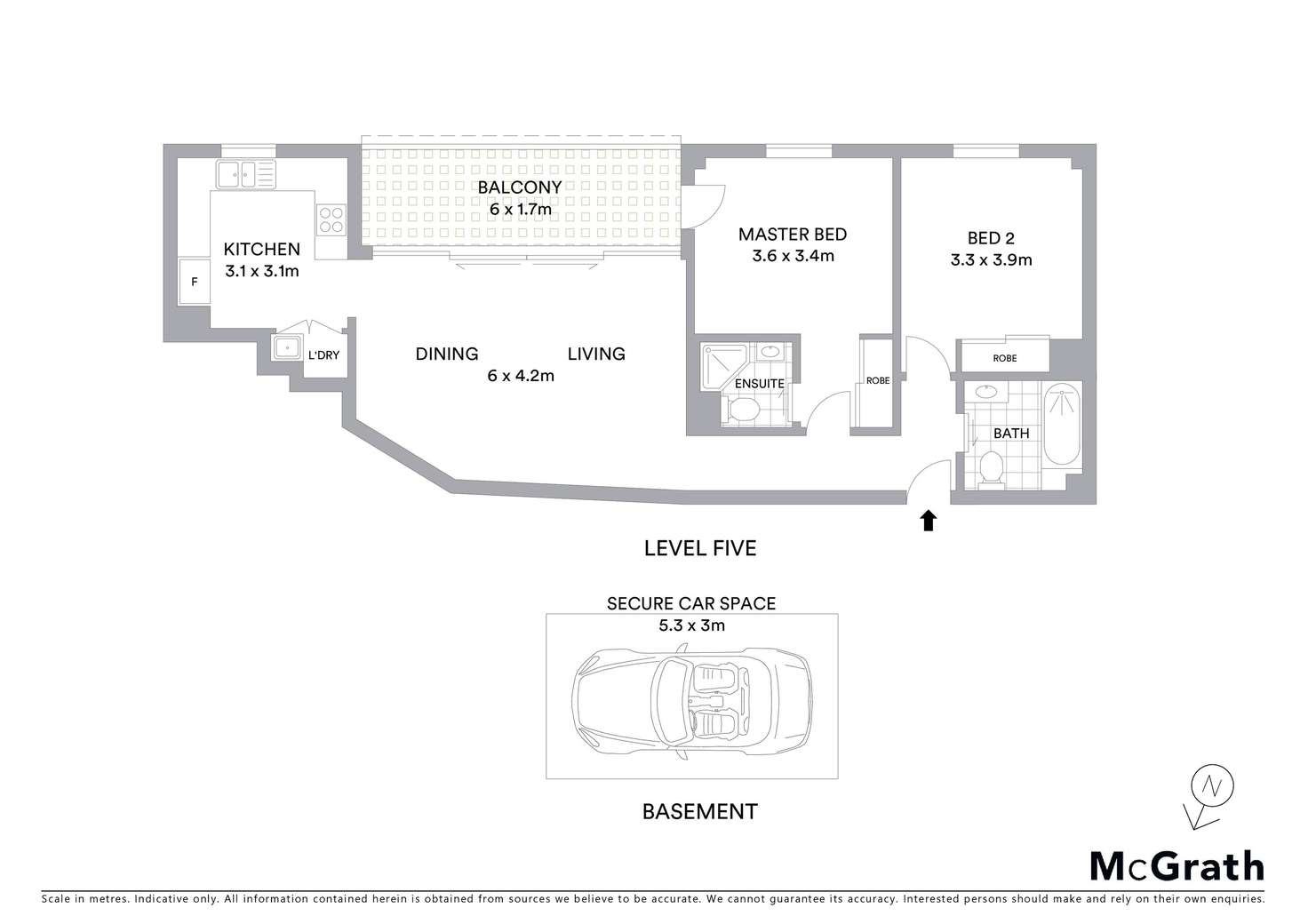 Floorplan of Homely apartment listing, 15/32 Hassall Street, Parramatta NSW 2150