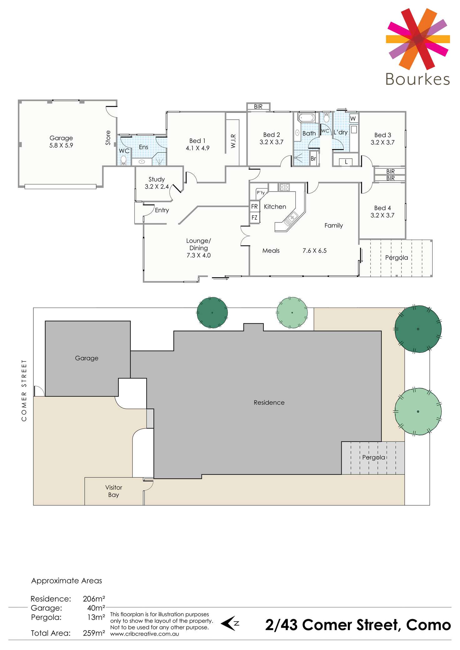 Floorplan of Homely house listing, 2/43 Comer Street, Como WA 6152