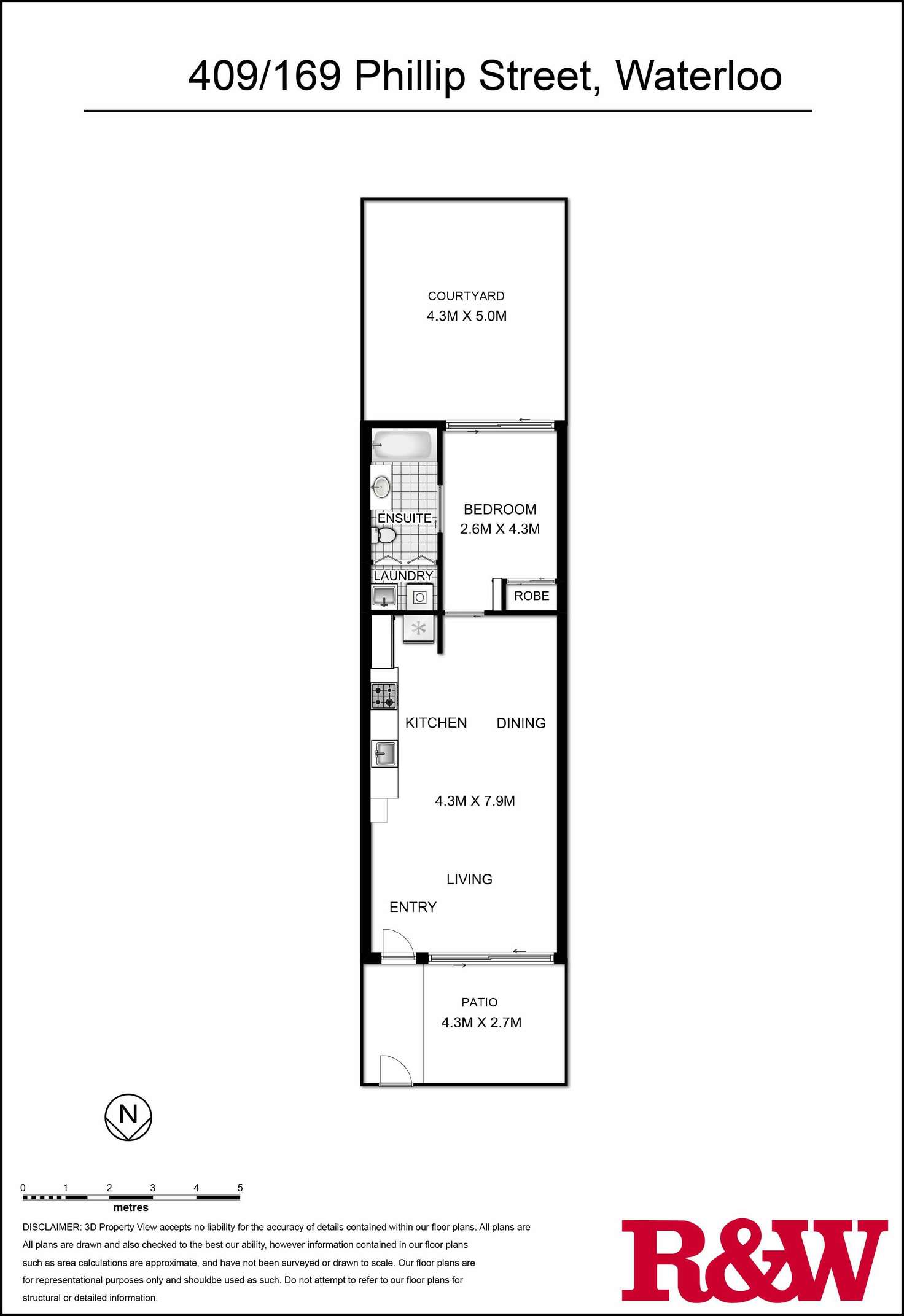 Floorplan of Homely apartment listing, 409/169-175 Phillip Street, Waterloo NSW 2017