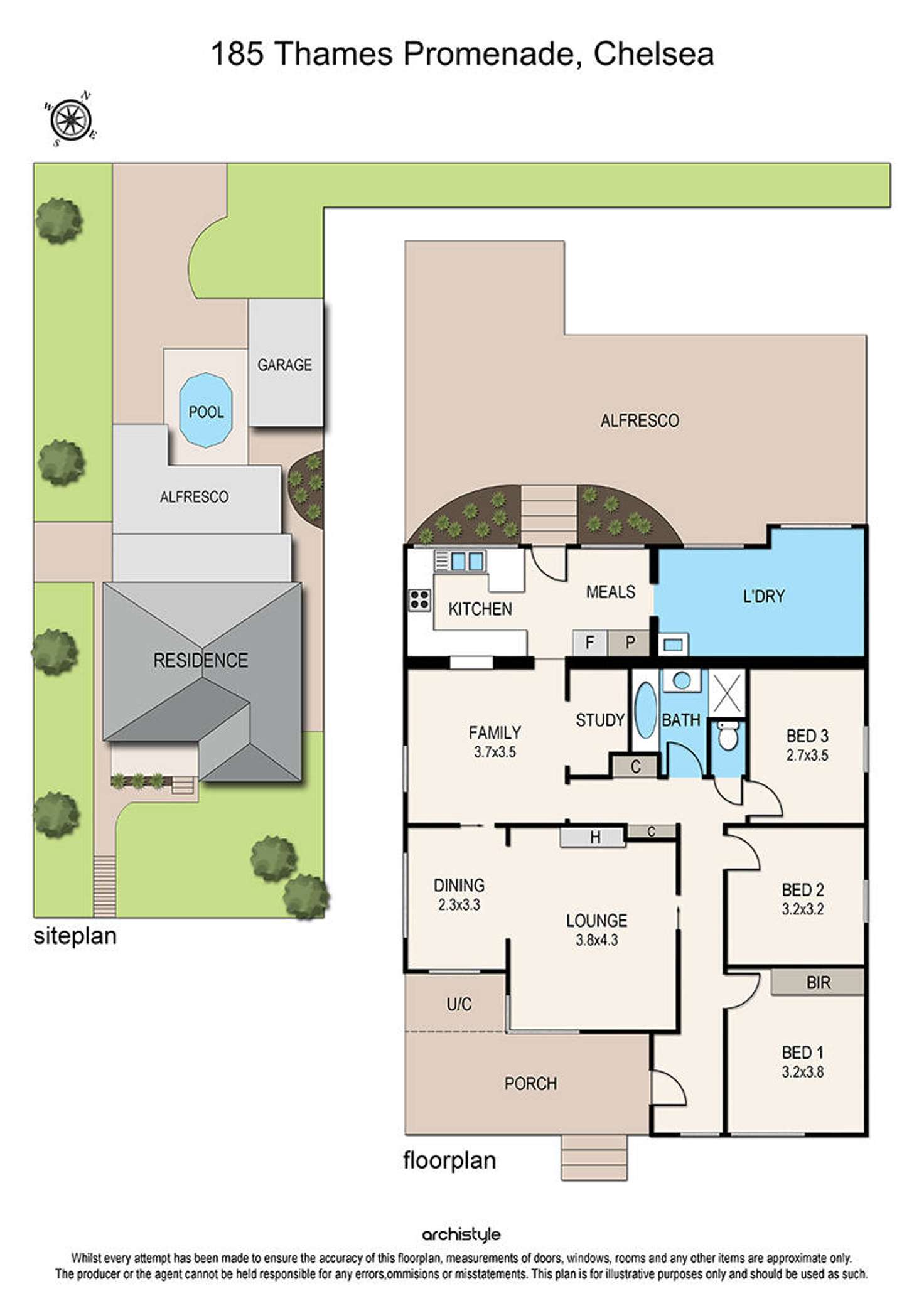 Floorplan of Homely house listing, 185 Thames Promenade, Chelsea Heights VIC 3196