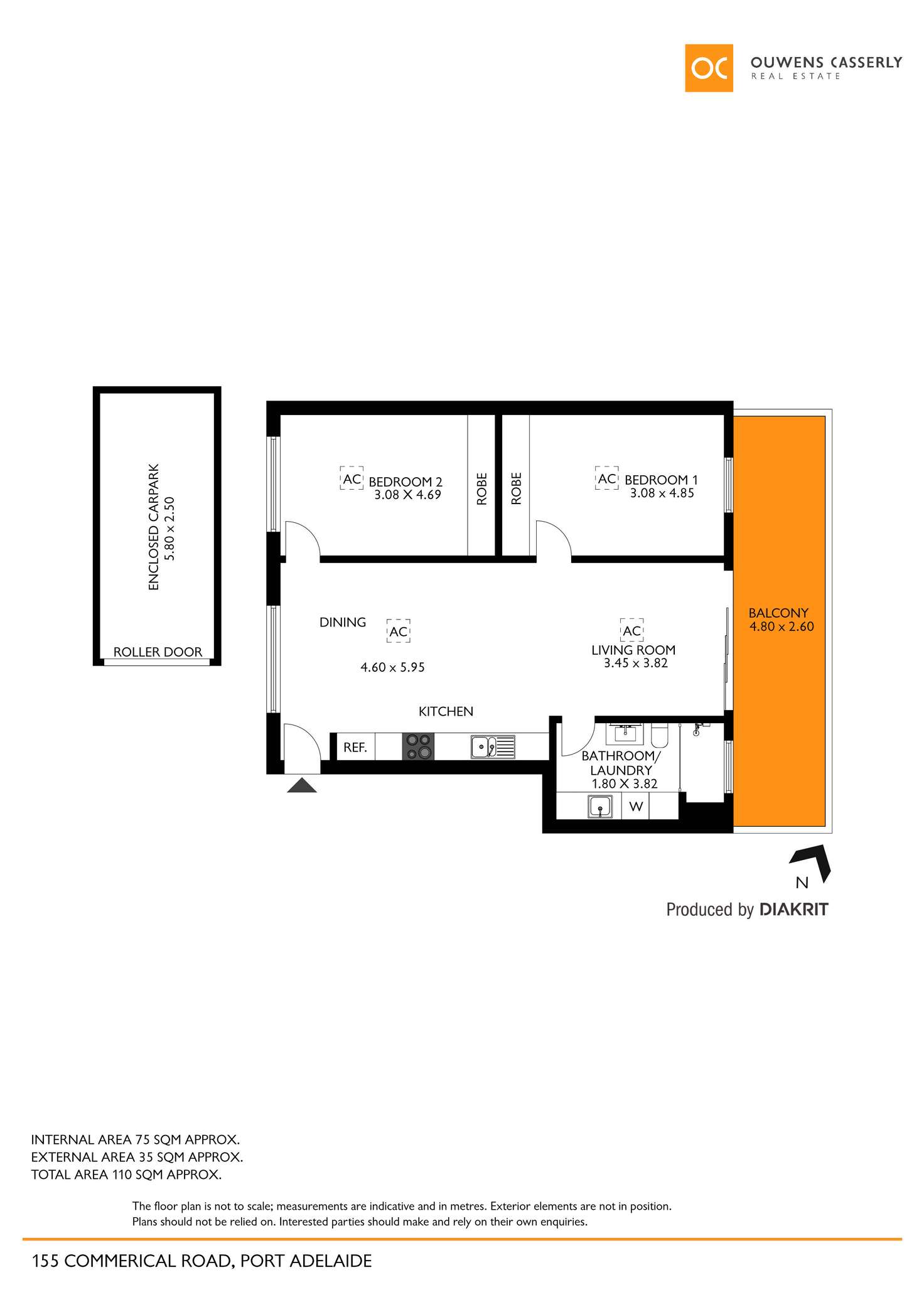 Floorplan of Homely unit listing, 149D Commercial Road, Port Adelaide SA 5015