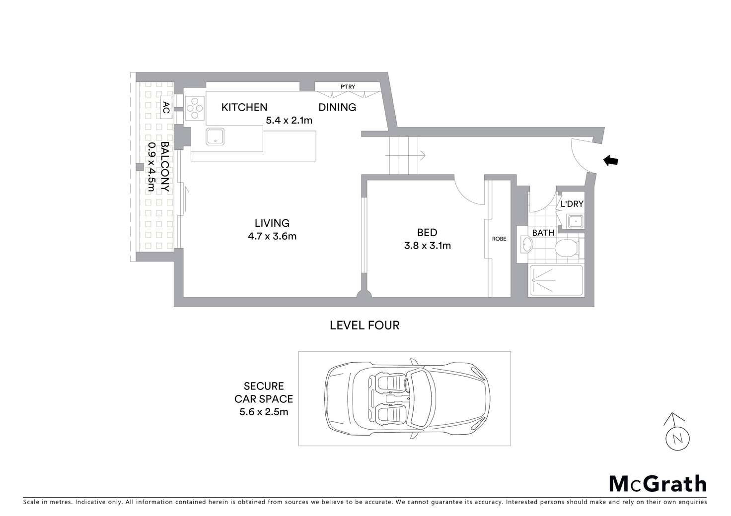 Floorplan of Homely apartment listing, 409/188 Chalmers Street, Surry Hills NSW 2010