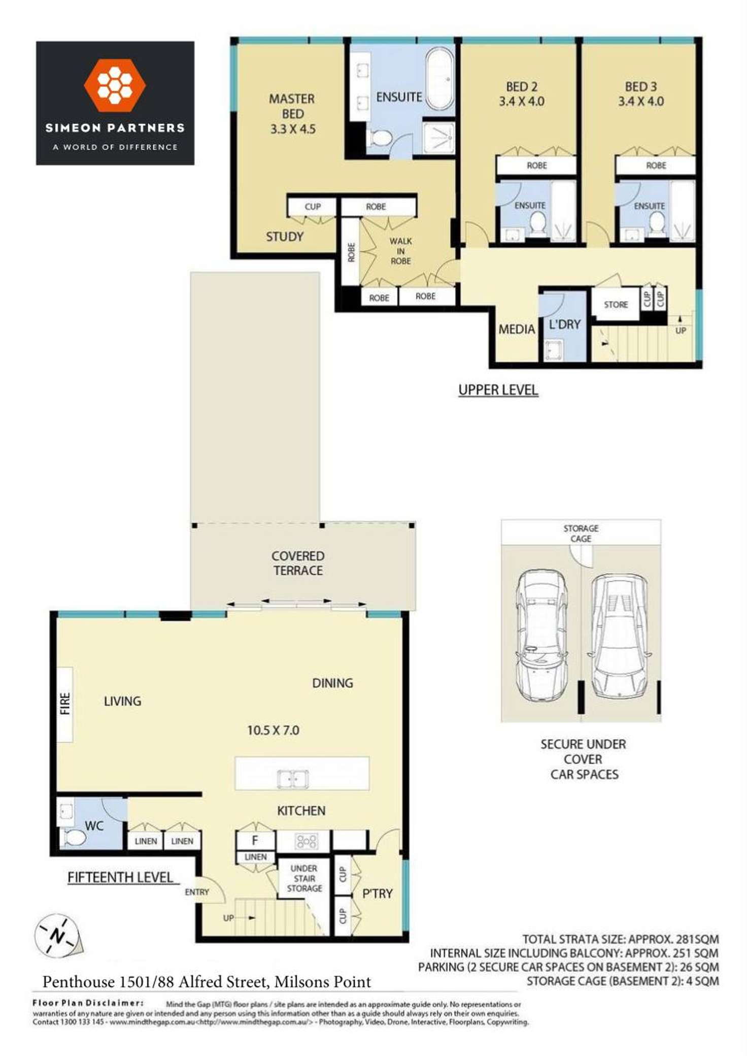 Floorplan of Homely apartment listing, 1501/88 Alfred Street, Milsons Point NSW 2061