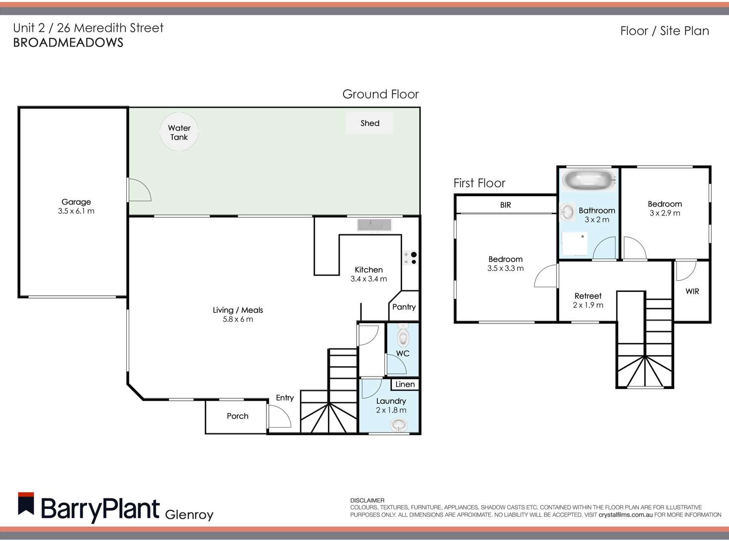 Floorplan of Homely unit listing, 2/26 Meredith Street, Broadmeadows VIC 3047