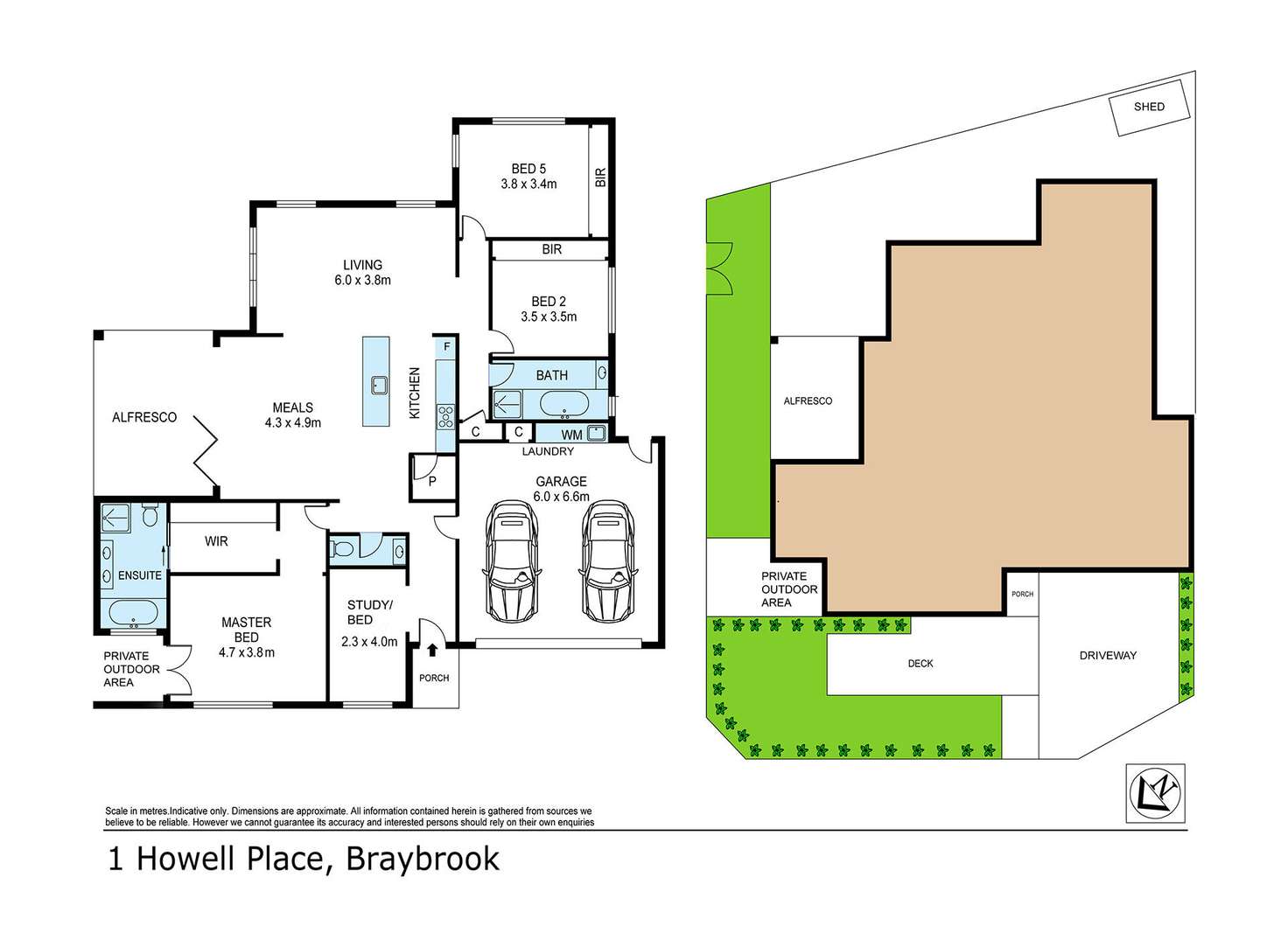 Floorplan of Homely house listing, 1 Howell Place, Braybrook VIC 3019