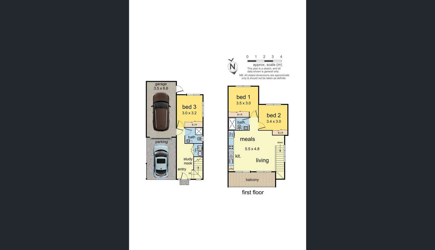 Floorplan of Homely townhouse listing, 3 Manson Court, Rowville VIC 3178