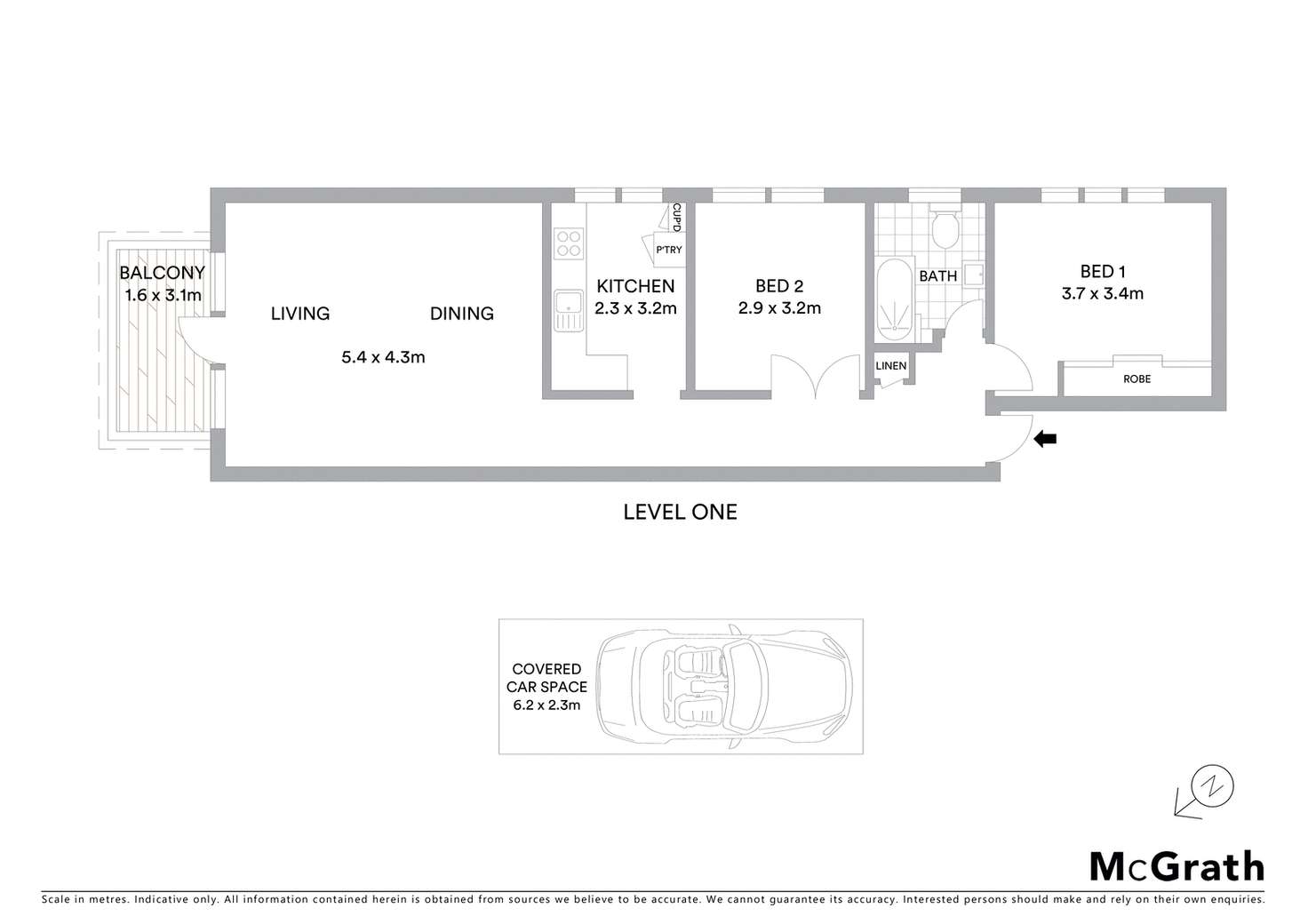 Floorplan of Homely apartment listing, 4/44 Curlewis Street, Bondi Beach NSW 2026