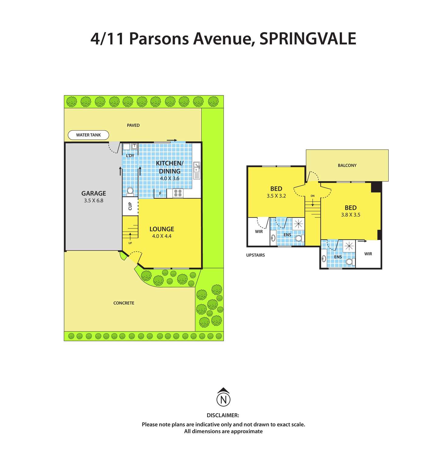 Floorplan of Homely townhouse listing, 4/11 Parsons Avenue, Springvale VIC 3171