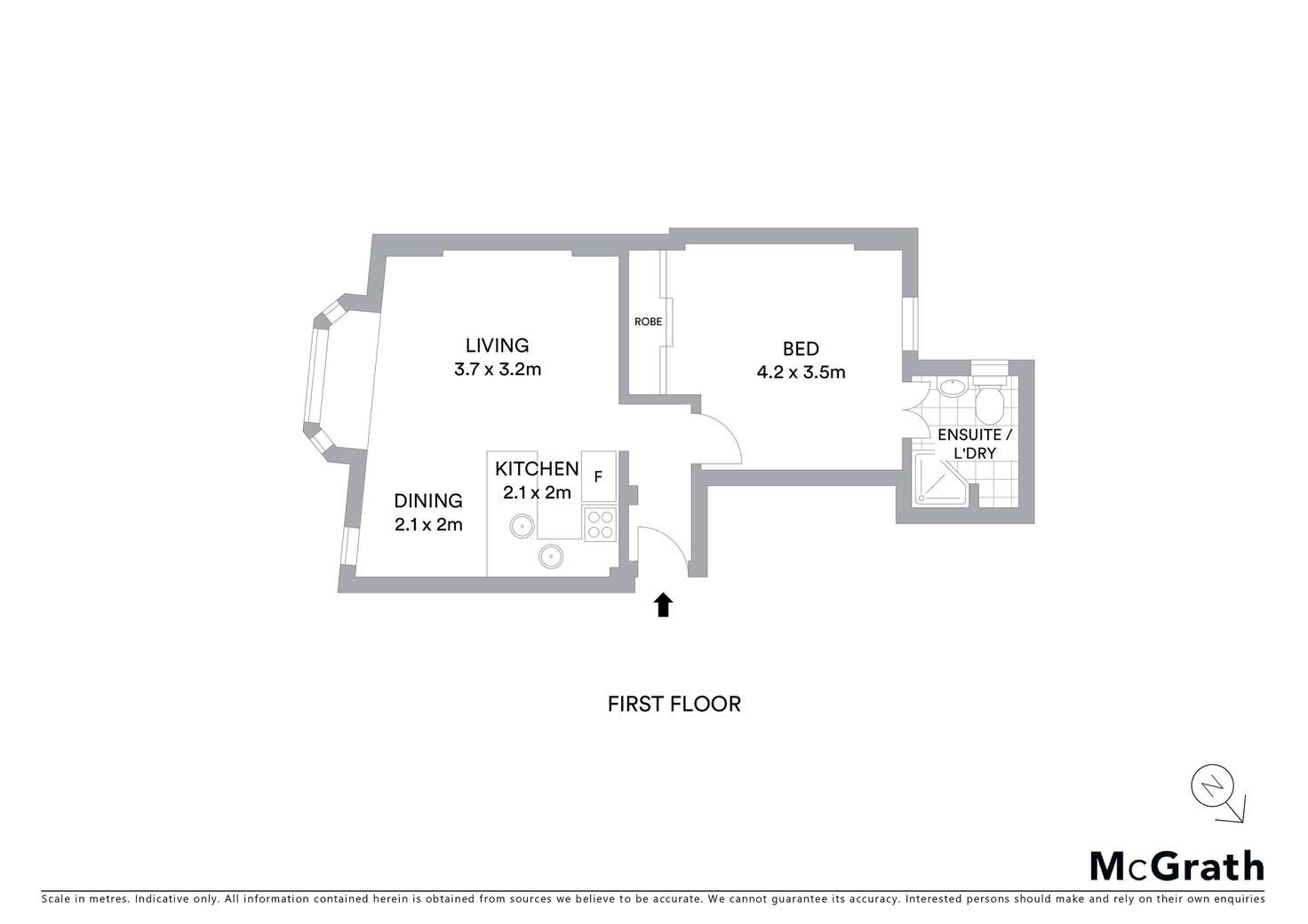 Floorplan of Homely apartment listing, 1/102-106 Campbell Parade, Bondi Beach NSW 2026