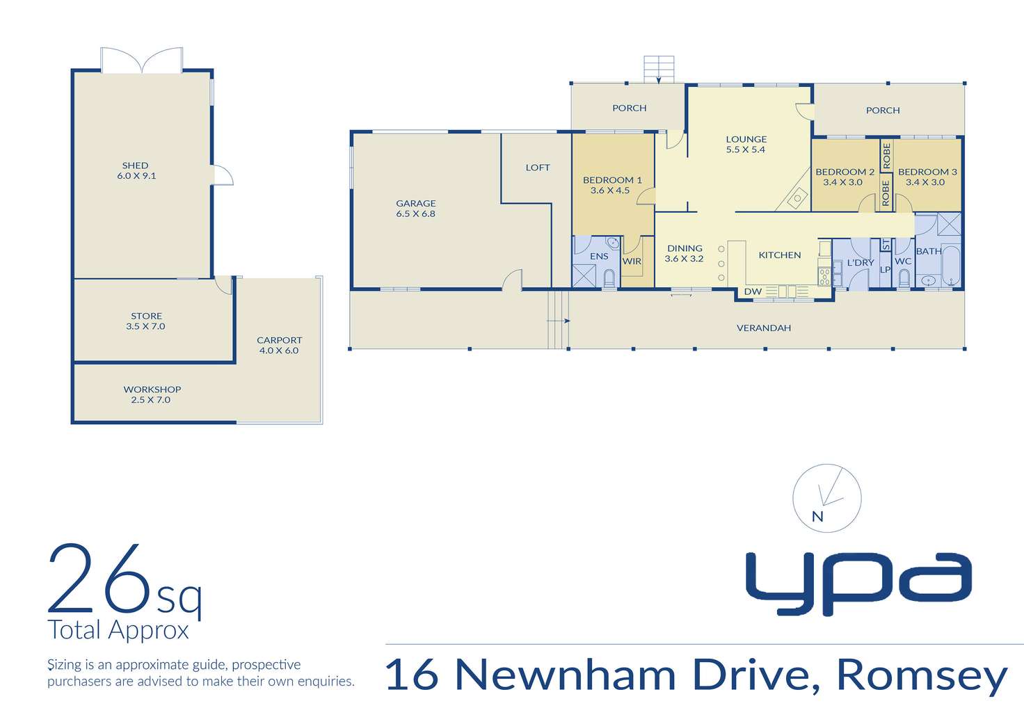 Floorplan of Homely house listing, 16 Newnham Drive, Romsey VIC 3434