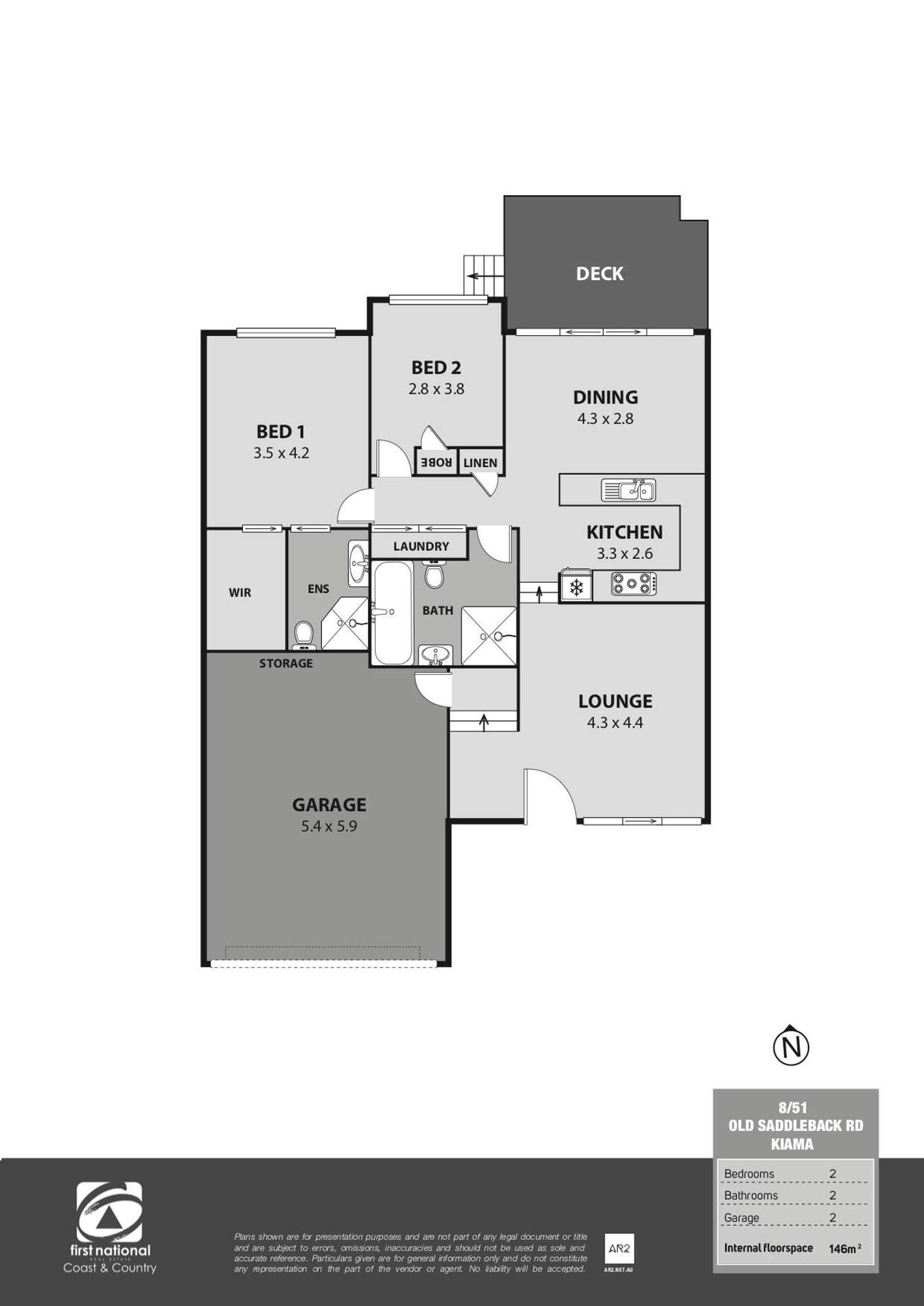 Floorplan of Homely townhouse listing, 8/51 Old Saddleback Road, Kiama NSW 2533