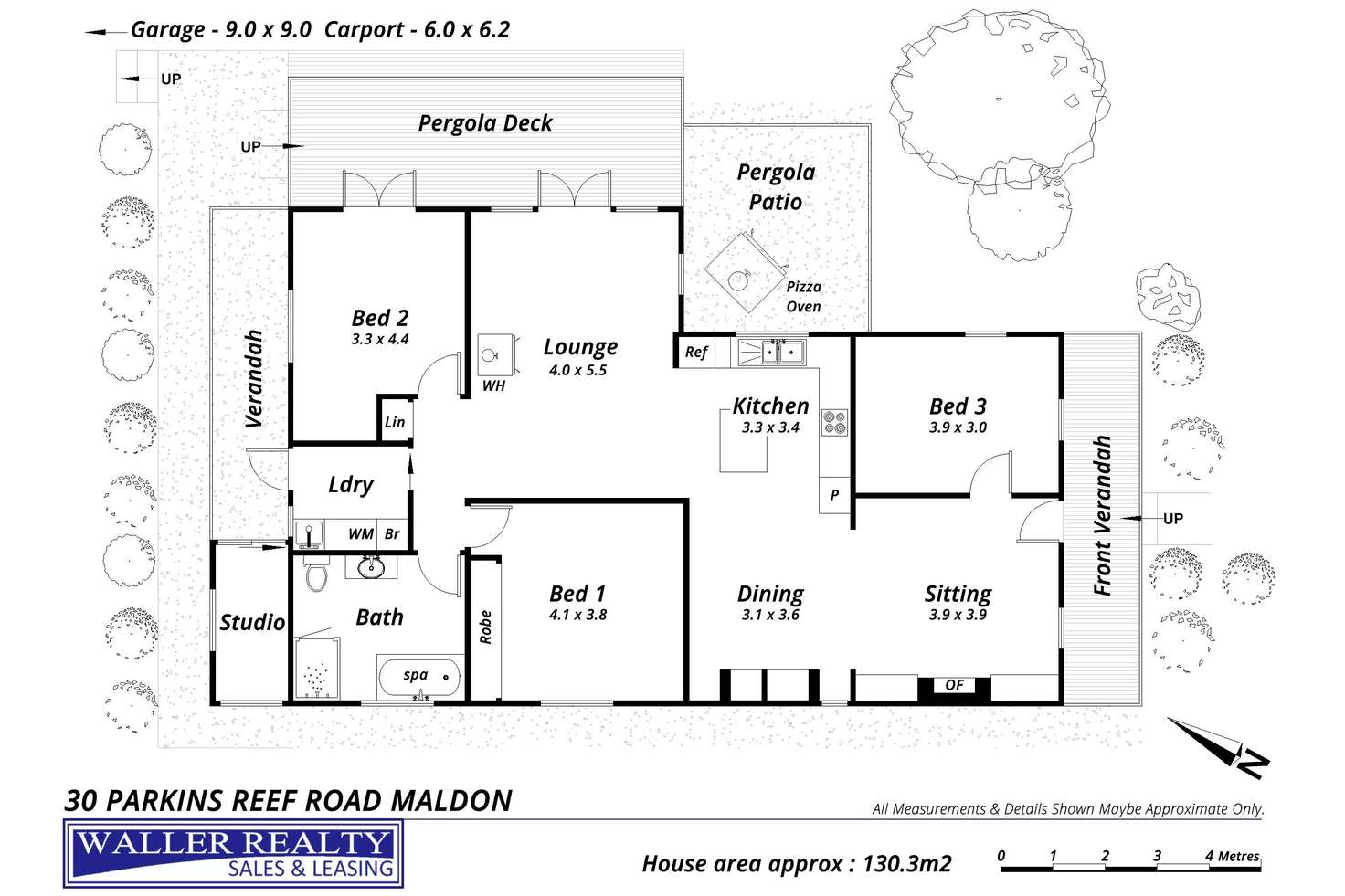 Floorplan of Homely house listing, 30 Parkins Reef Road, Maldon VIC 3463