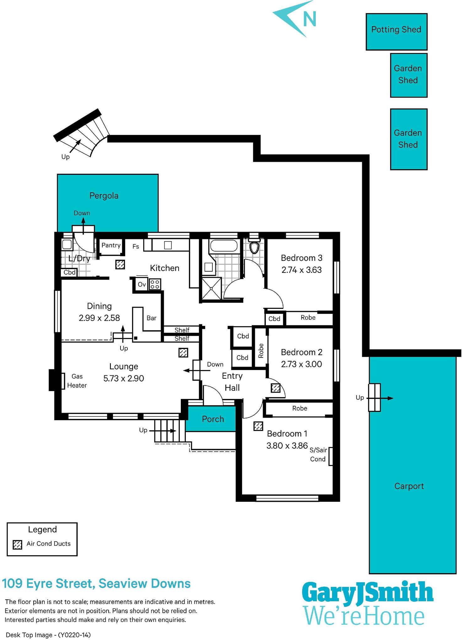 Floorplan of Homely house listing, 109 Eyre Street, Seaview Downs SA 5049