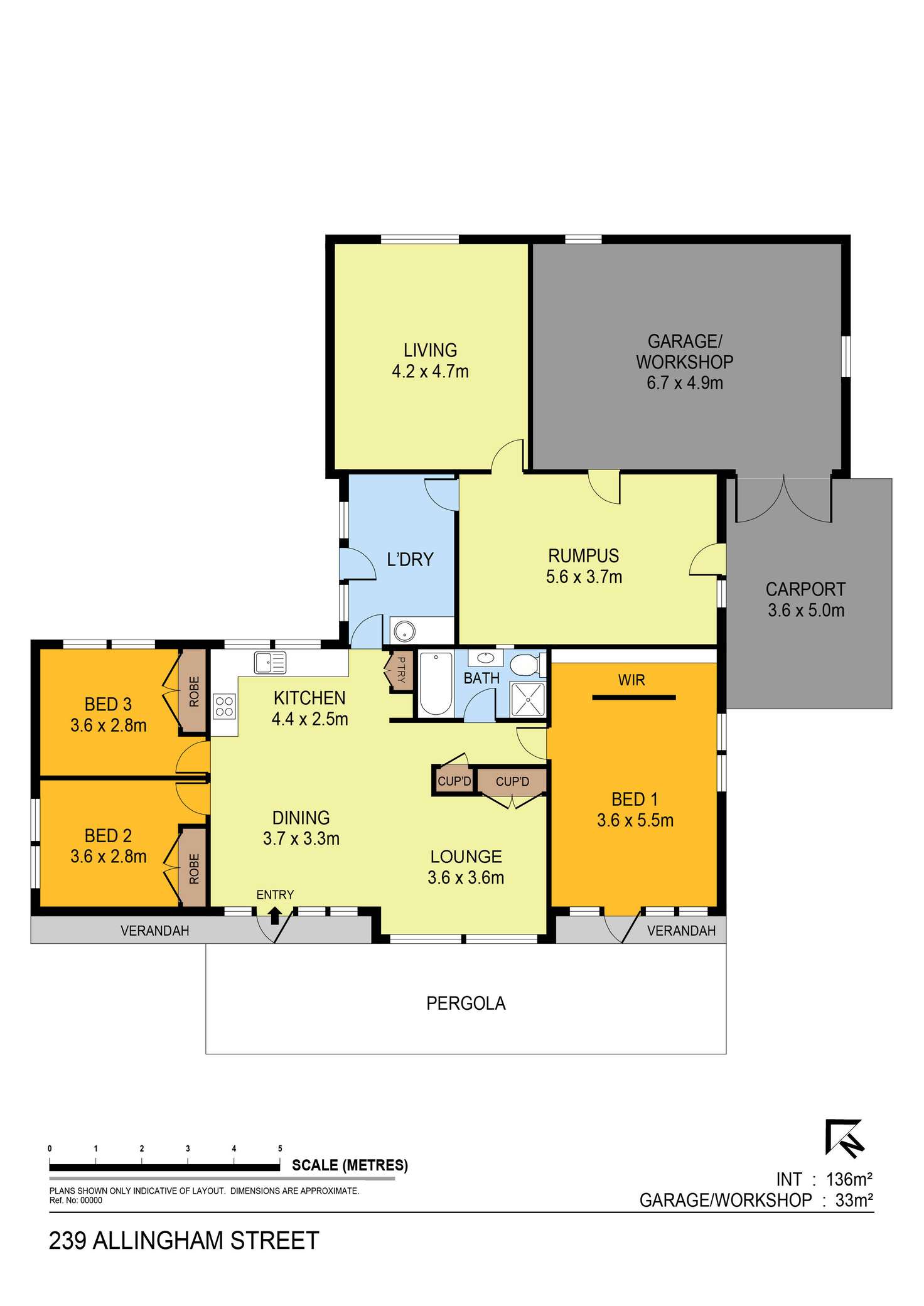 Floorplan of Homely house listing, 239 Allingham Street, Kangaroo Flat VIC 3555