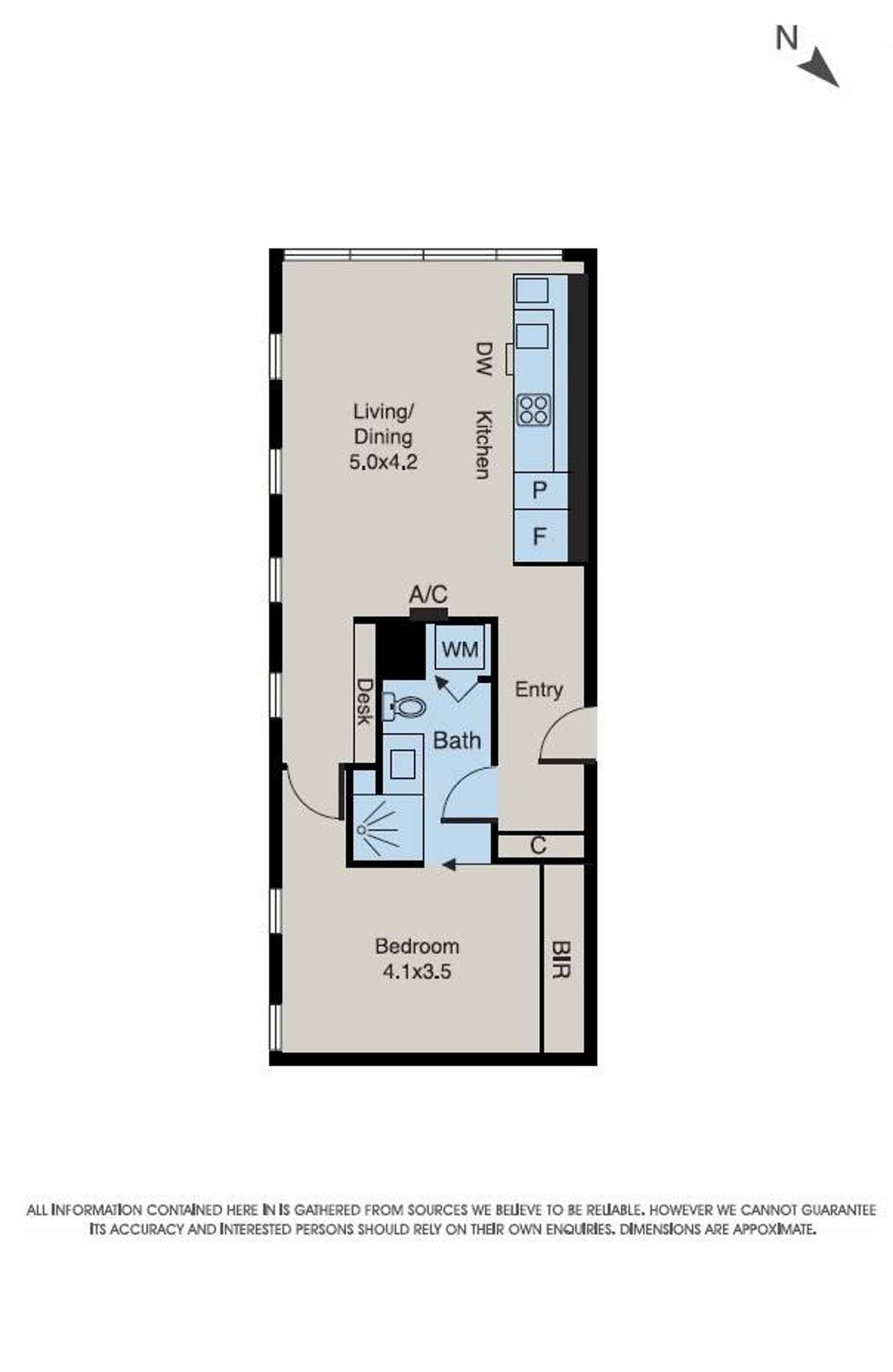 Floorplan of Homely apartment listing, 1302/58 Clarke Street, Southbank VIC 3006