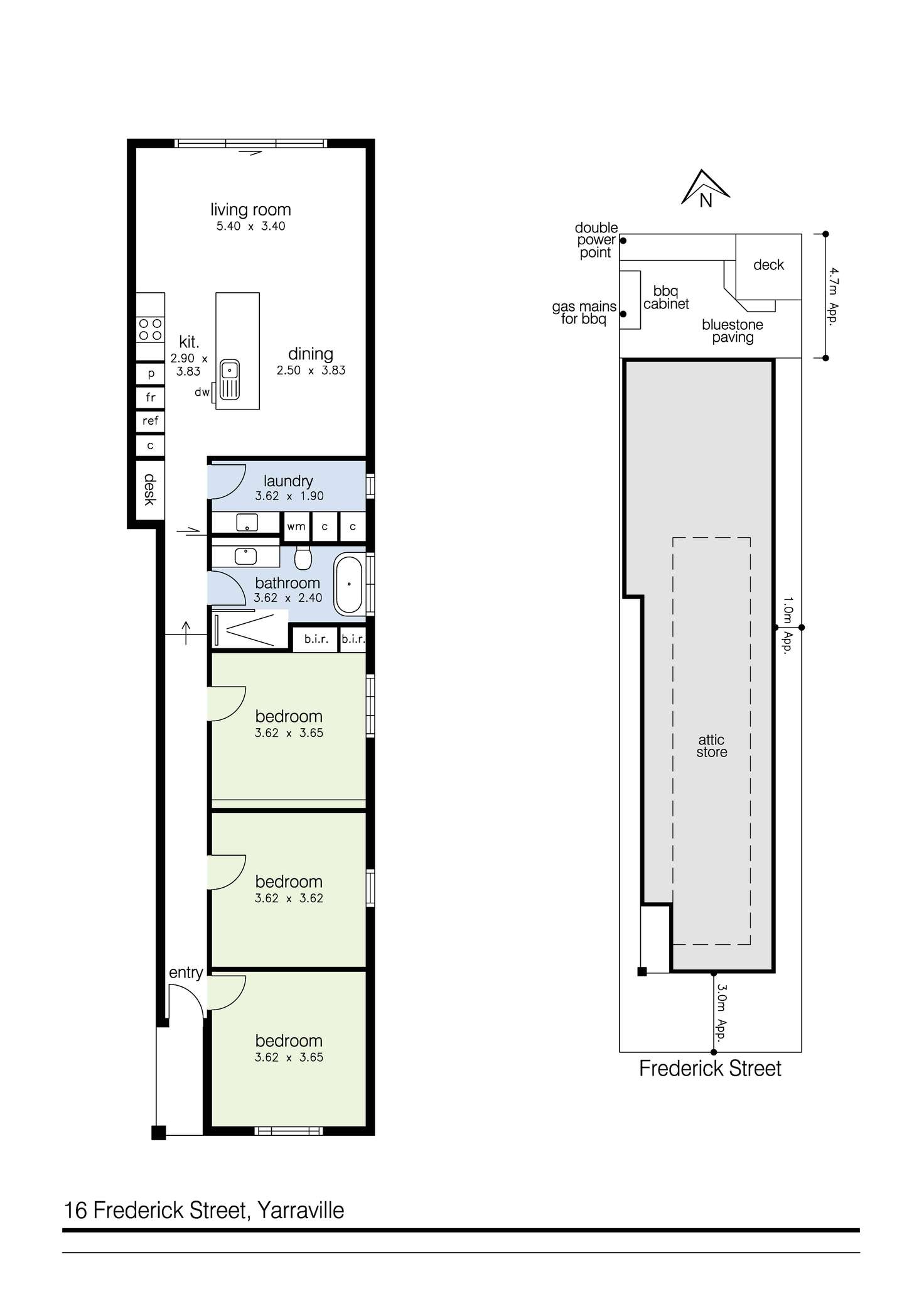 Floorplan of Homely house listing, 16 Frederick Street, Yarraville VIC 3013