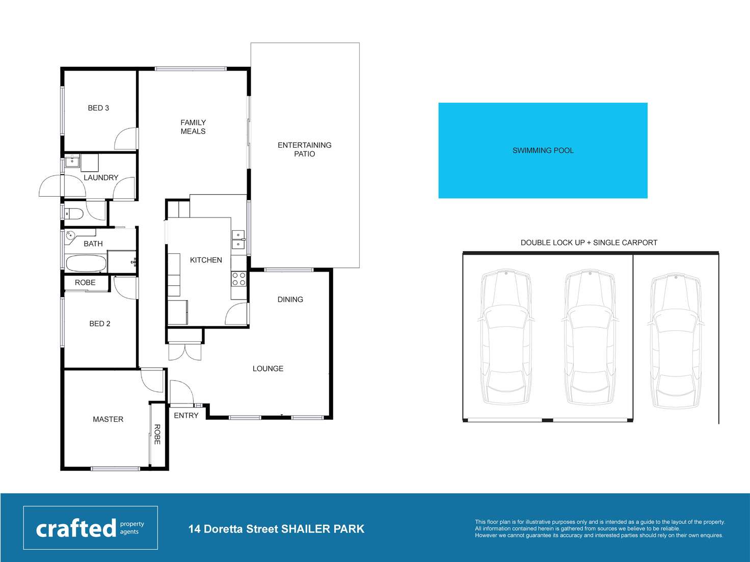Floorplan of Homely house listing, 14 Doretta Street, Shailer Park QLD 4128