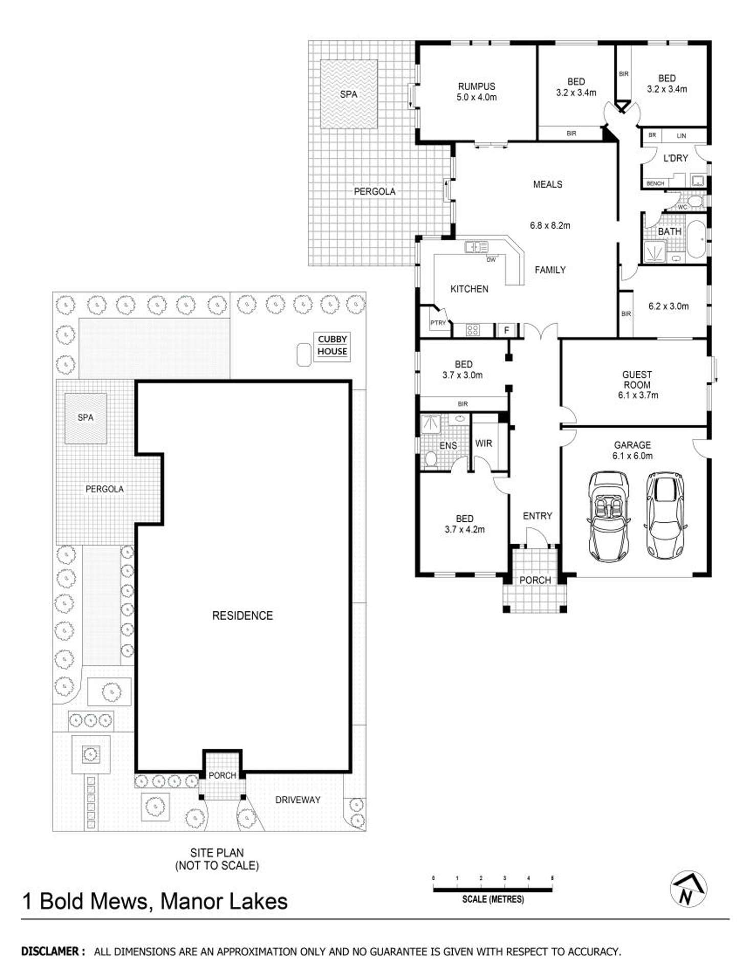 Floorplan of Homely house listing, 1 Bold Mews, Manor Lakes VIC 3024