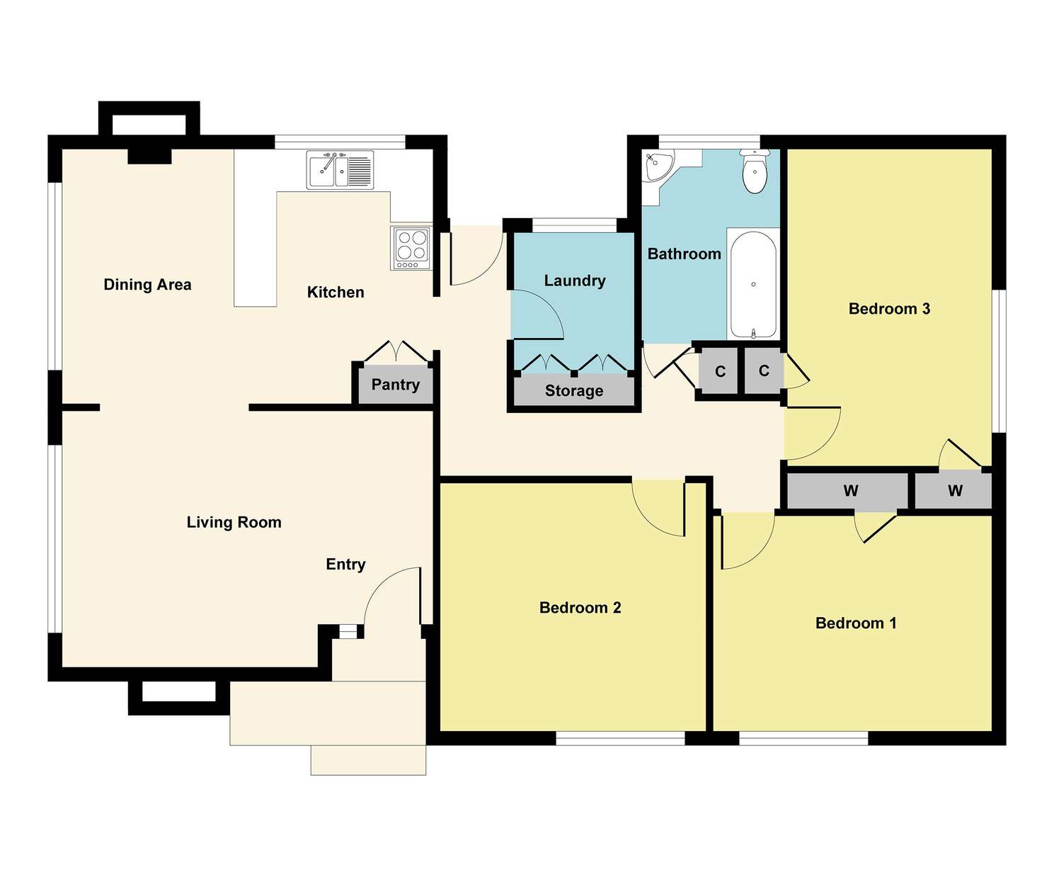 Floorplan of Homely house listing, 445 Kline Street, Canadian VIC 3350