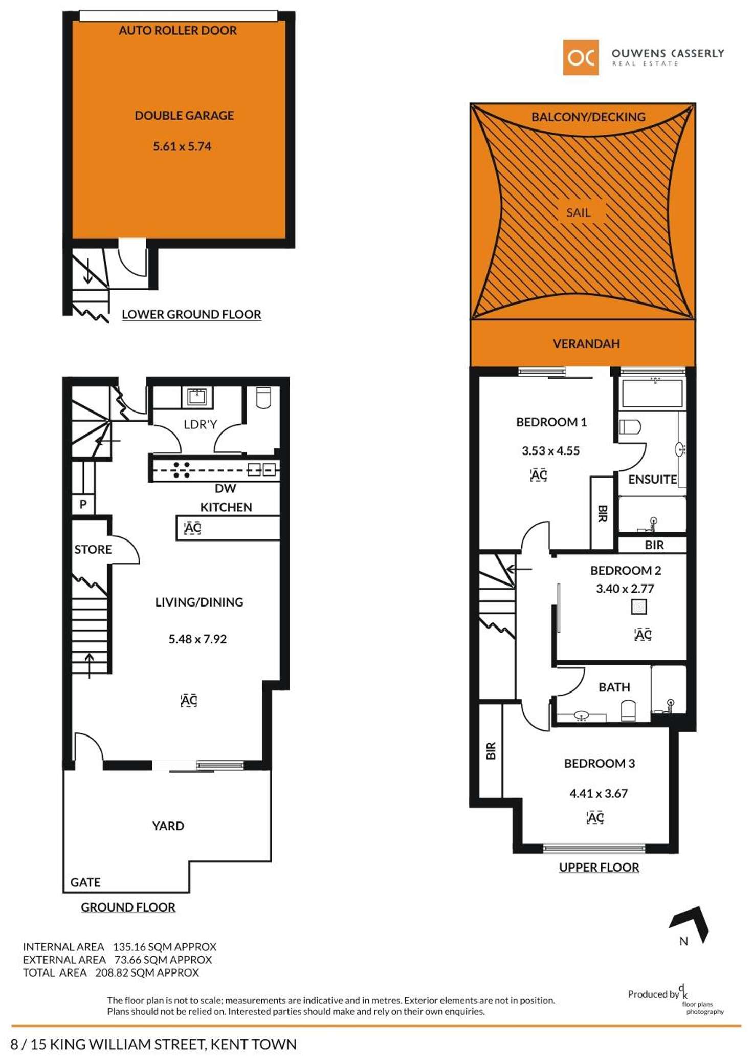 Floorplan of Homely townhouse listing, 8/15 King William Street, Kent Town SA 5067