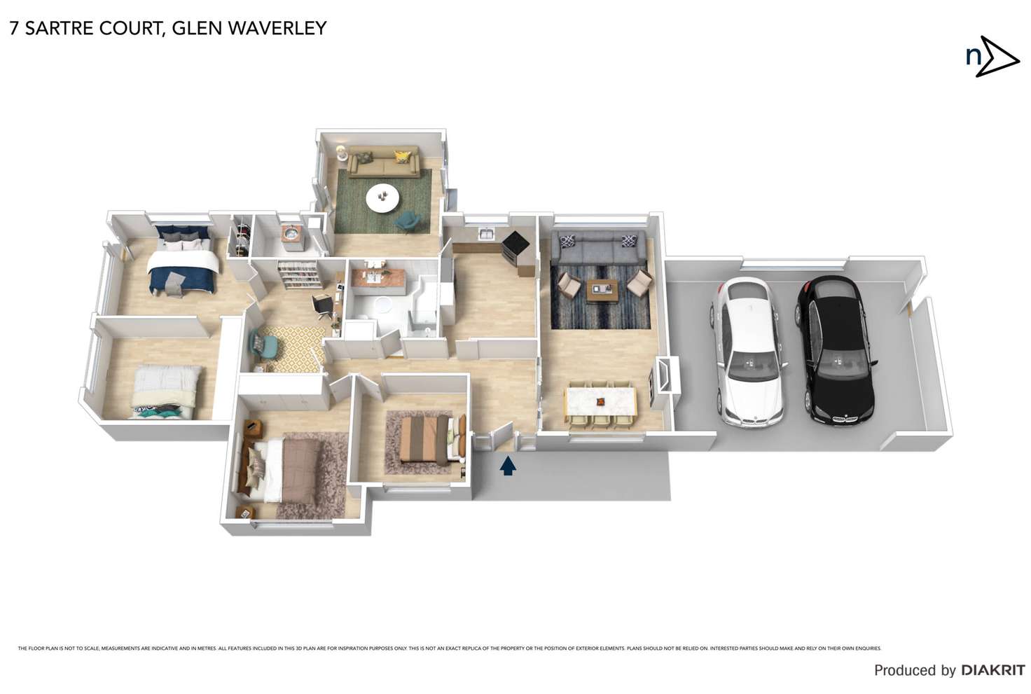 Floorplan of Homely house listing, 7 Sartre Court, Glen Waverley VIC 3150