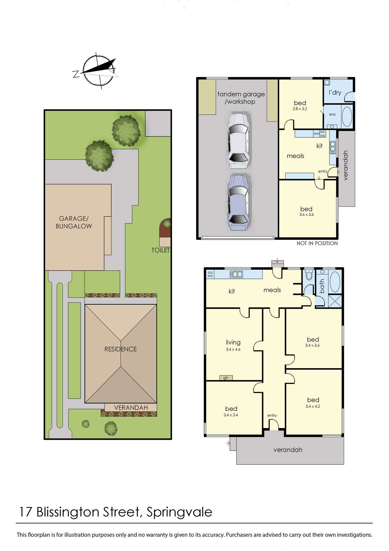 Floorplan of Homely house listing, 17 Blissington Street, Springvale VIC 3171