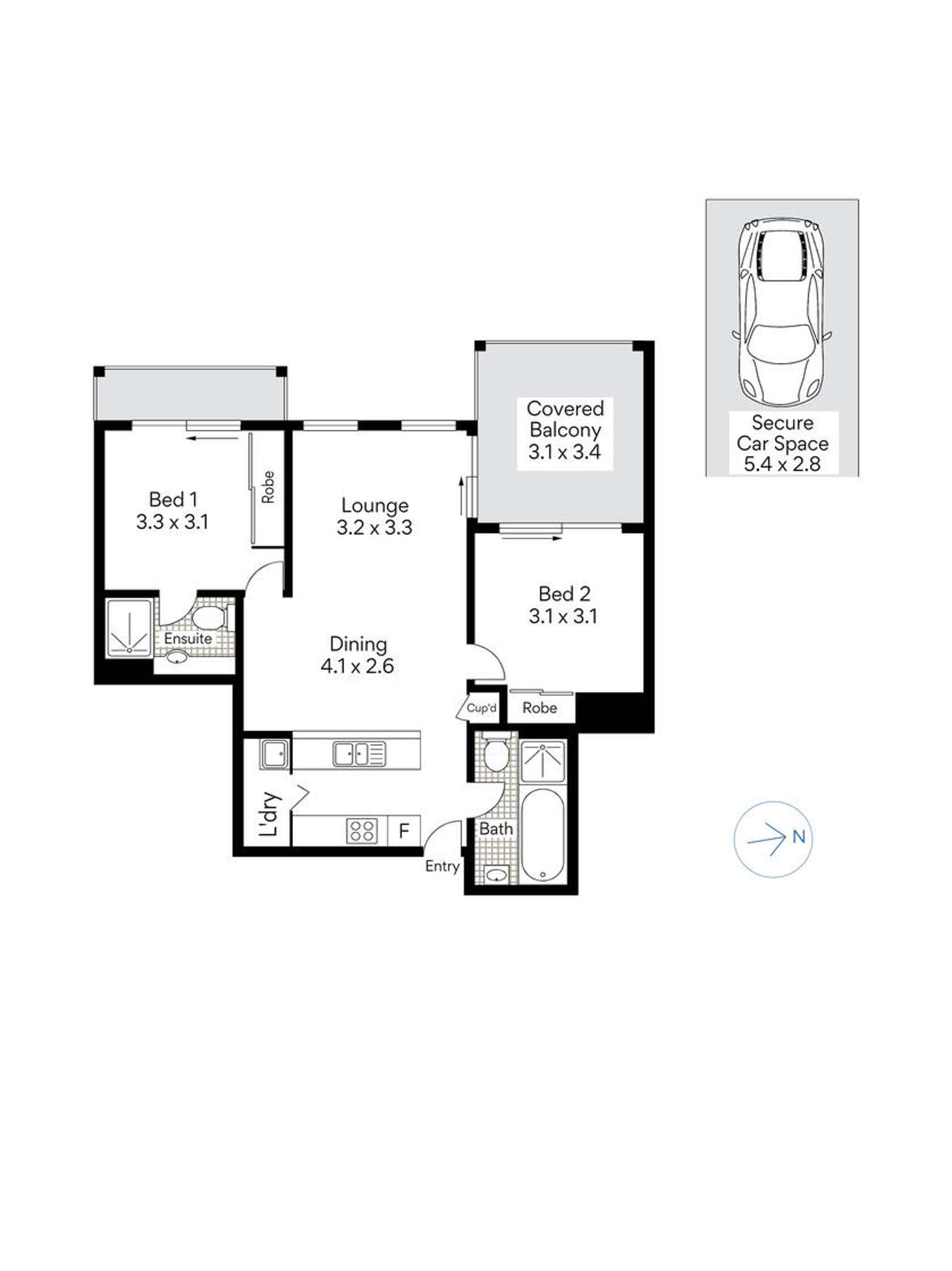 Floorplan of Homely apartment listing, 312/55 Harbour Street, Mosman NSW 2088