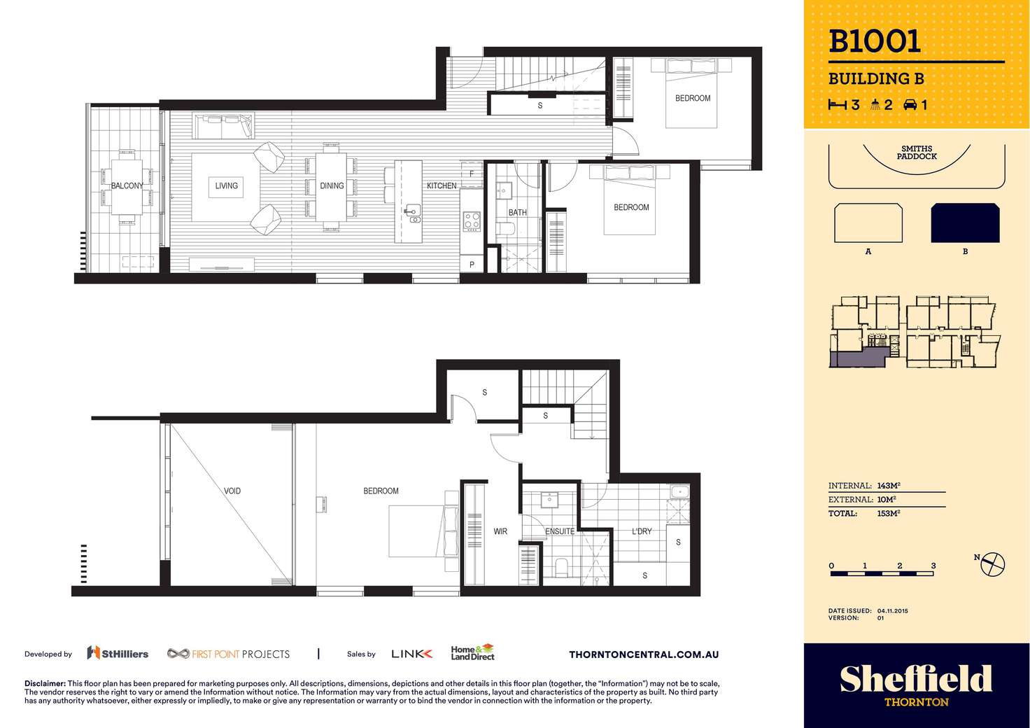 Floorplan of Homely apartment listing, 1001/10 Aviators Way, Penrith NSW 2750