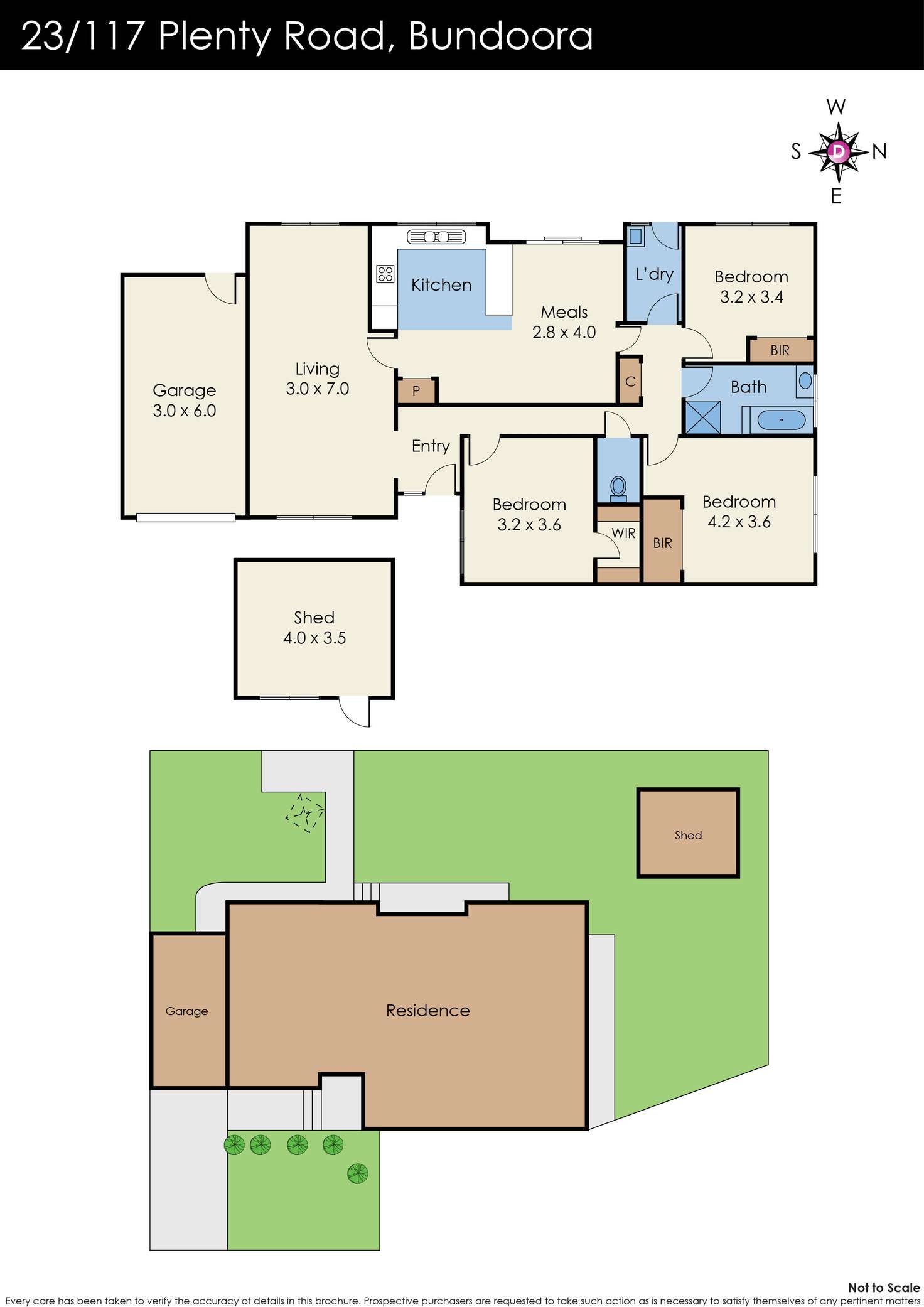 Floorplan of Homely unit listing, 23/117 Plenty Road, Bundoora VIC 3083