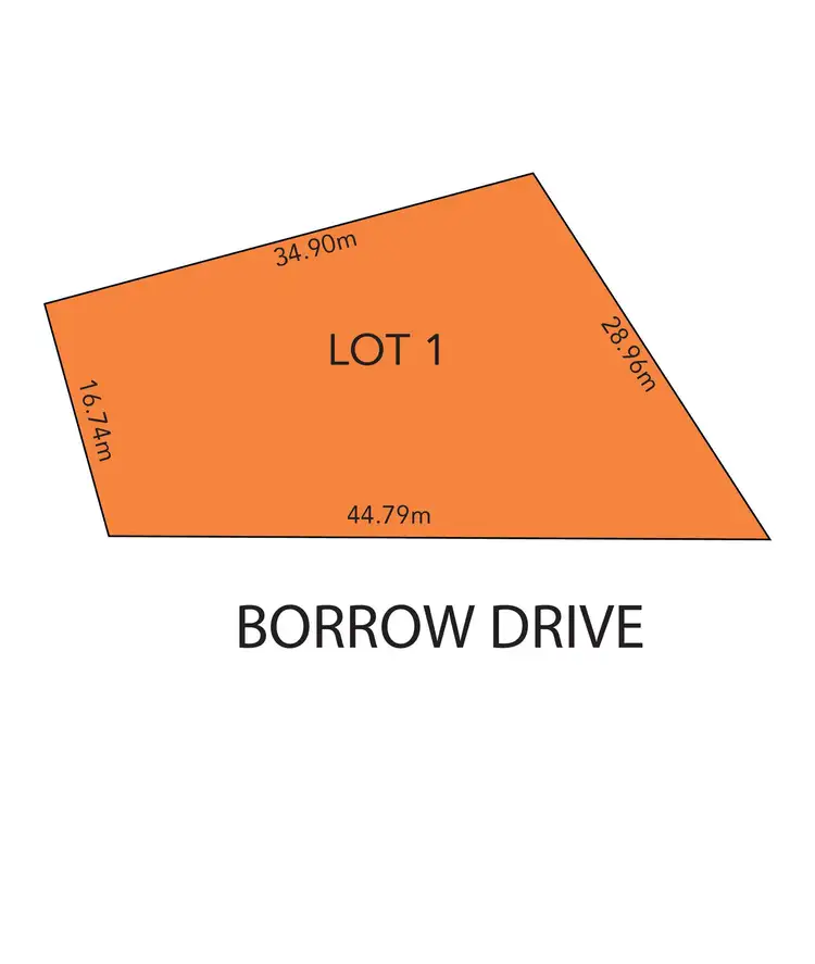 Floorplan of Homely land listing, 2-4 Borrow Drive, Burnside SA 5066