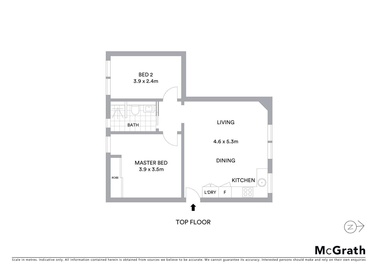 Floorplan of Homely apartment listing, 18/27 Prince Street, Randwick NSW 2031