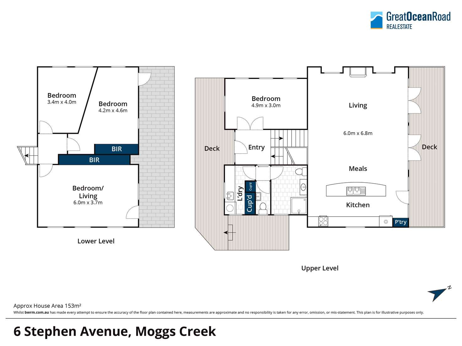 Floorplan of Homely house listing, 6 Stephen Avenue, Moggs Creek VIC 3231