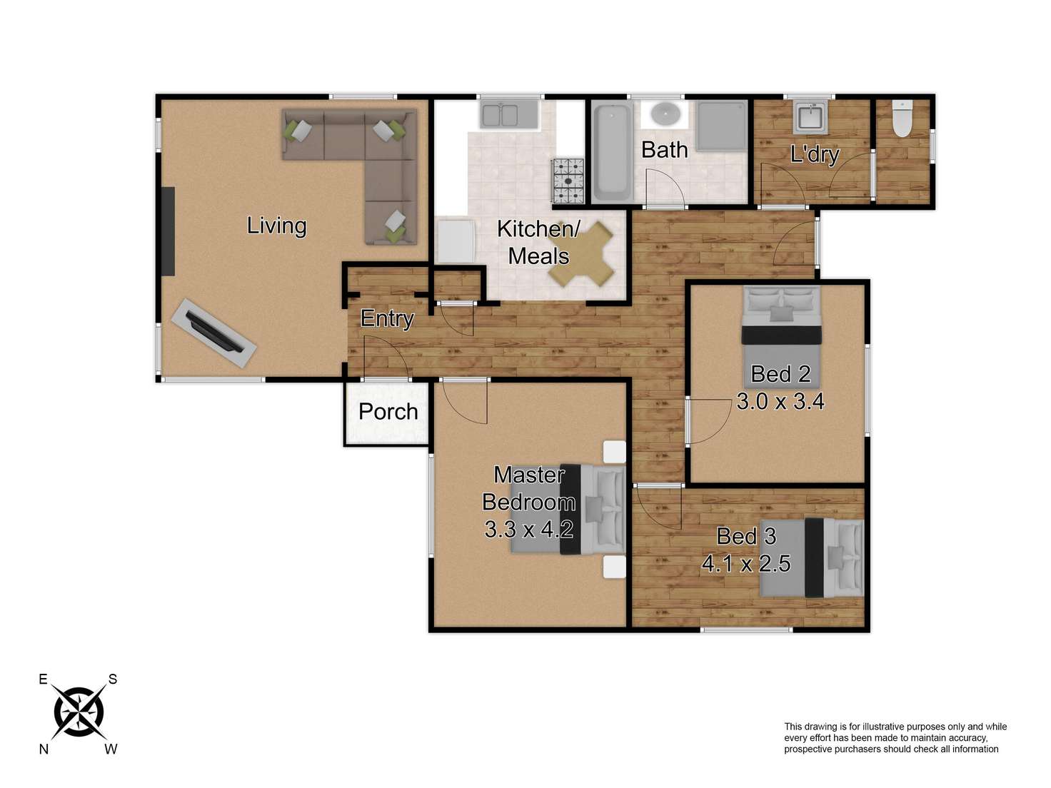 Floorplan of Homely house listing, 39 Roberts Avenue, Mulgrave VIC 3170