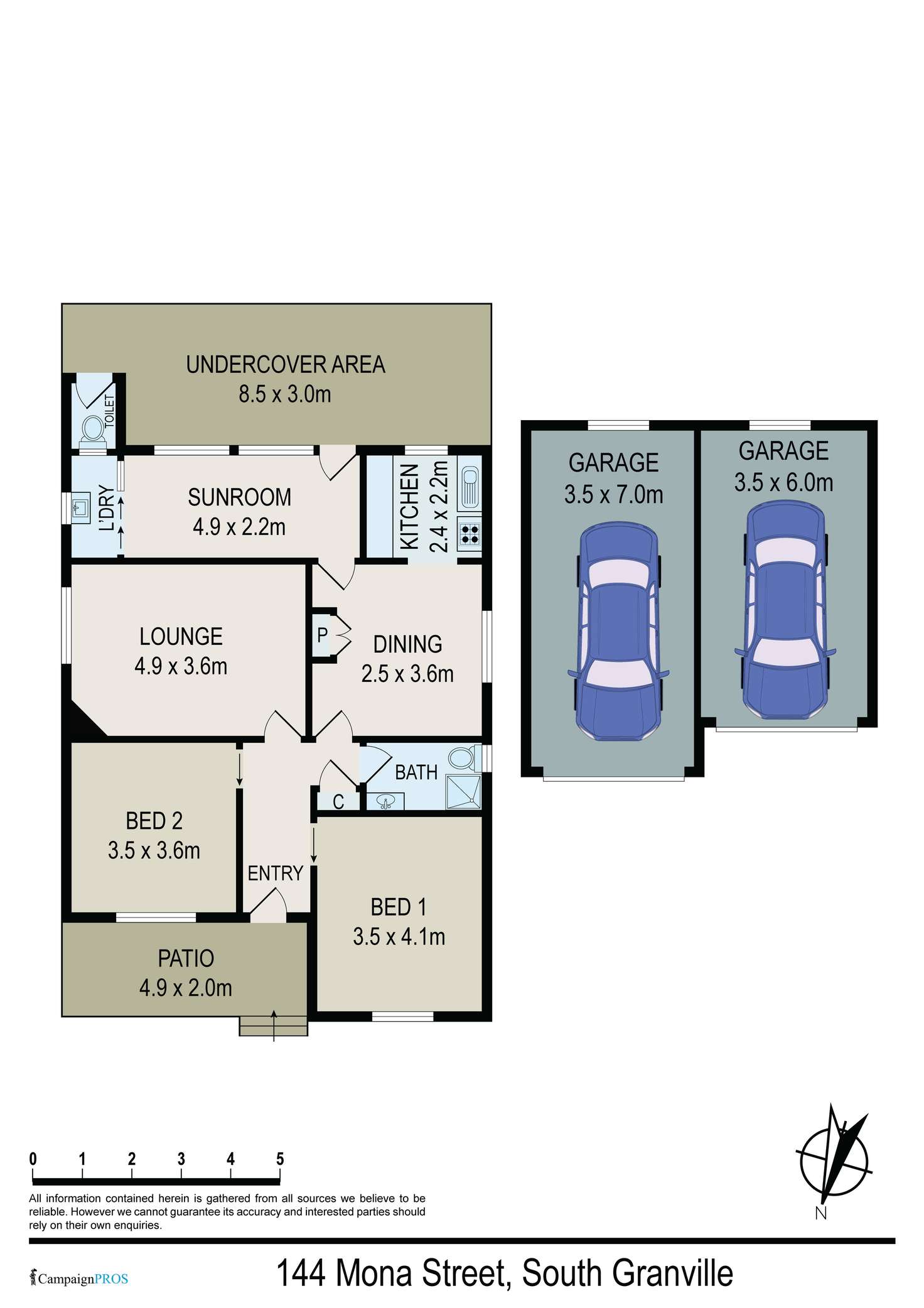 Floorplan of Homely house listing, 144 Mona Street, Granville NSW 2142