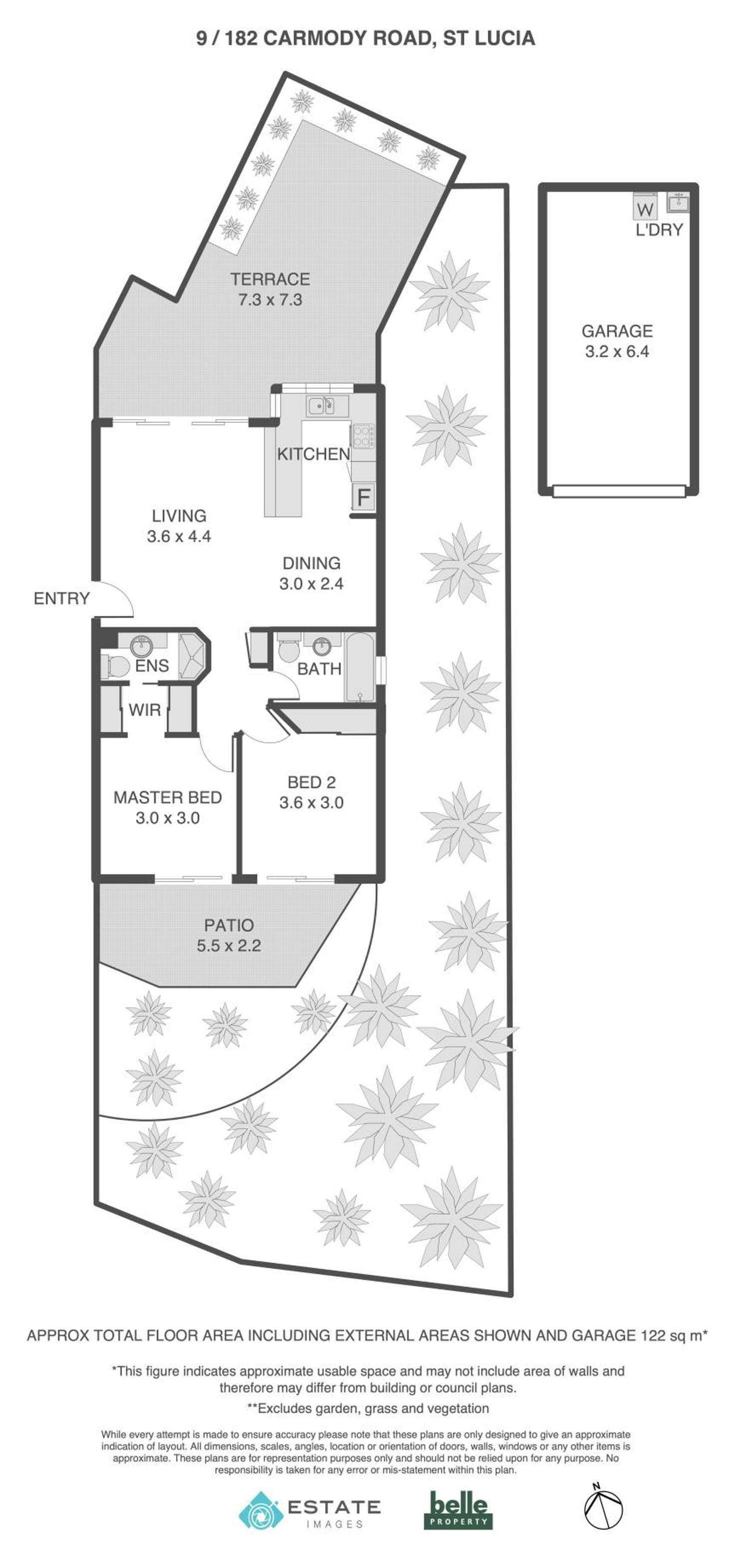 Floorplan of Homely unit listing, 9/182 Carmody Road, St Lucia QLD 4067