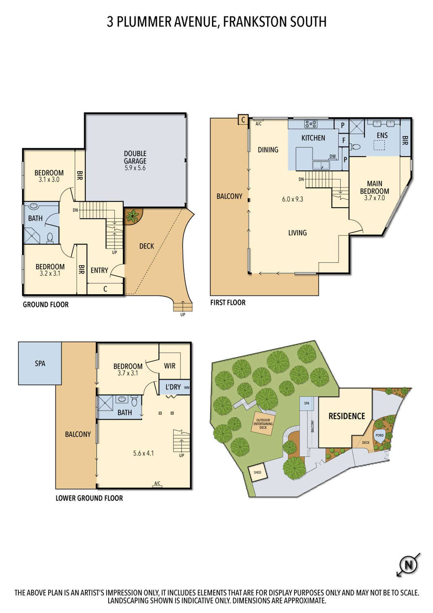 Floorplan of Homely house listing, 3 Plummer Avenue, Frankston South VIC 3199