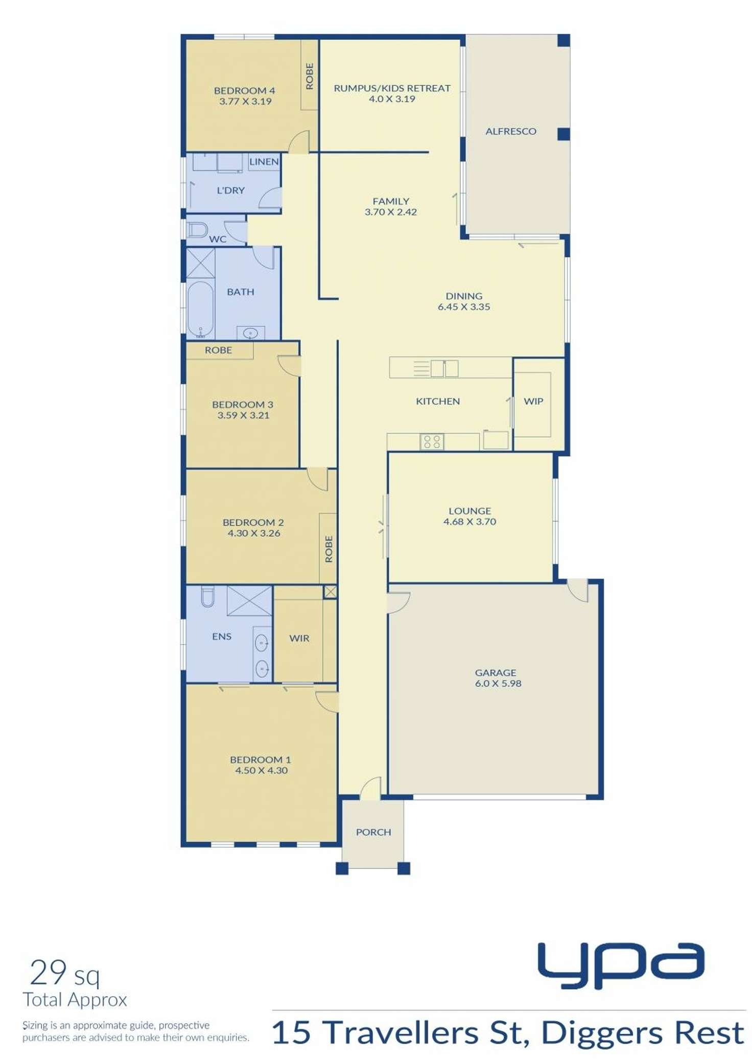Floorplan of Homely house listing, 15 Travellers Street, Diggers Rest VIC 3427