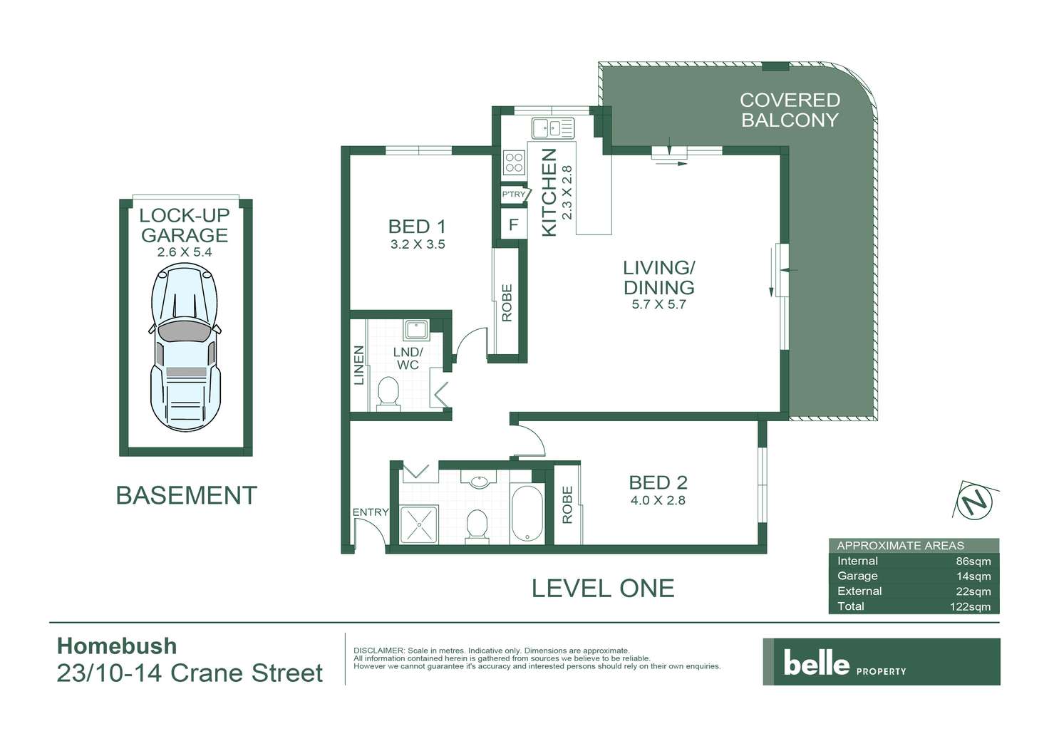 Floorplan of Homely apartment listing, 23/10-14 Crane Street, Homebush NSW 2140