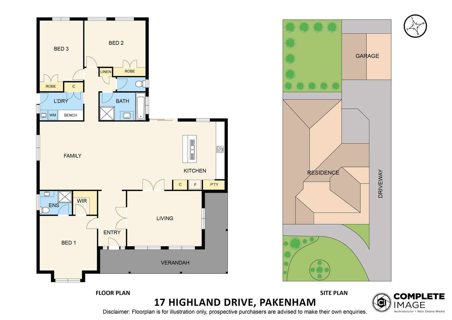 Floorplan of Homely house listing, 17 Highland Drive, Pakenham VIC 3810