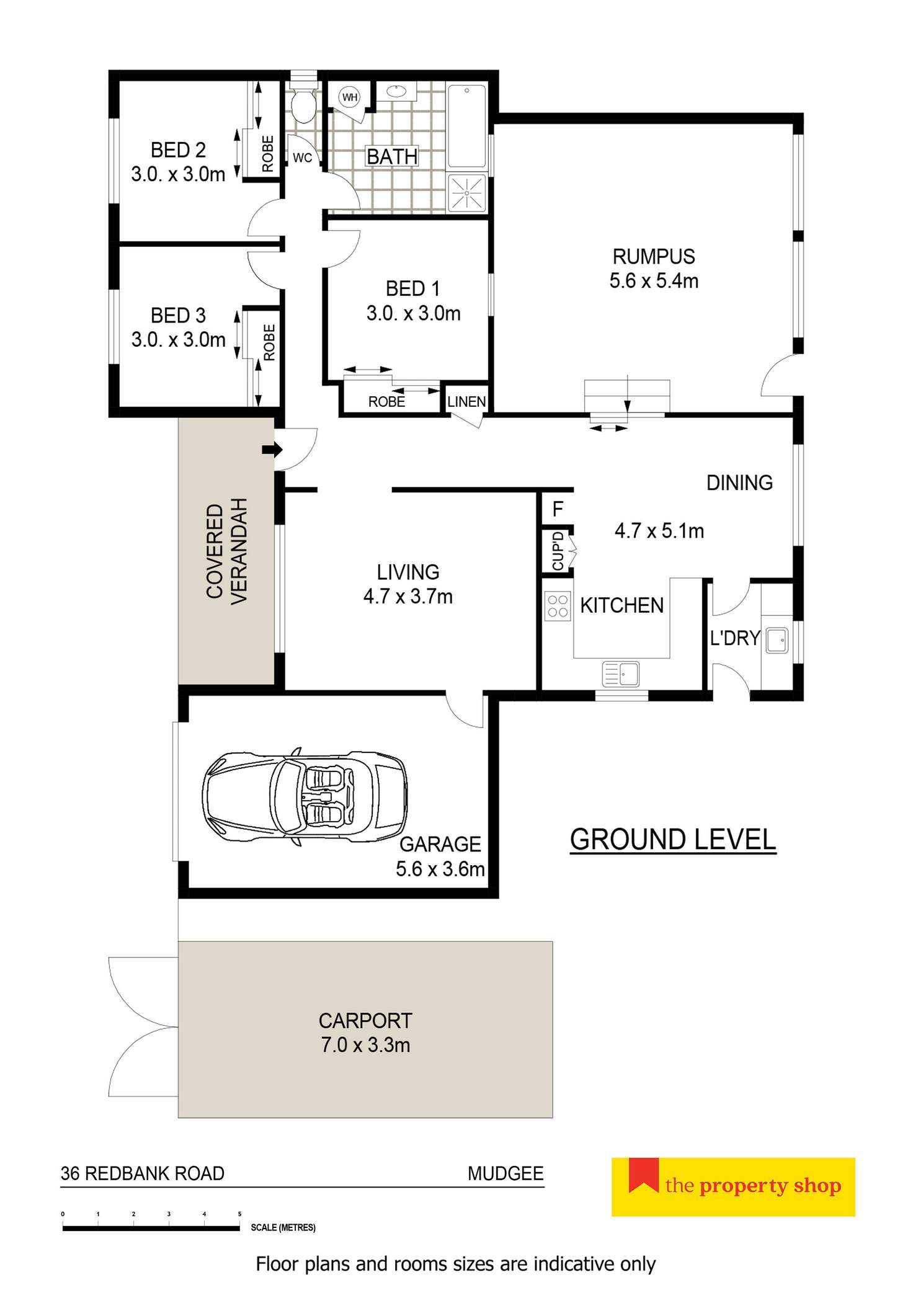 Floorplan of Homely house listing, 36 Redbank Road, Mudgee NSW 2850
