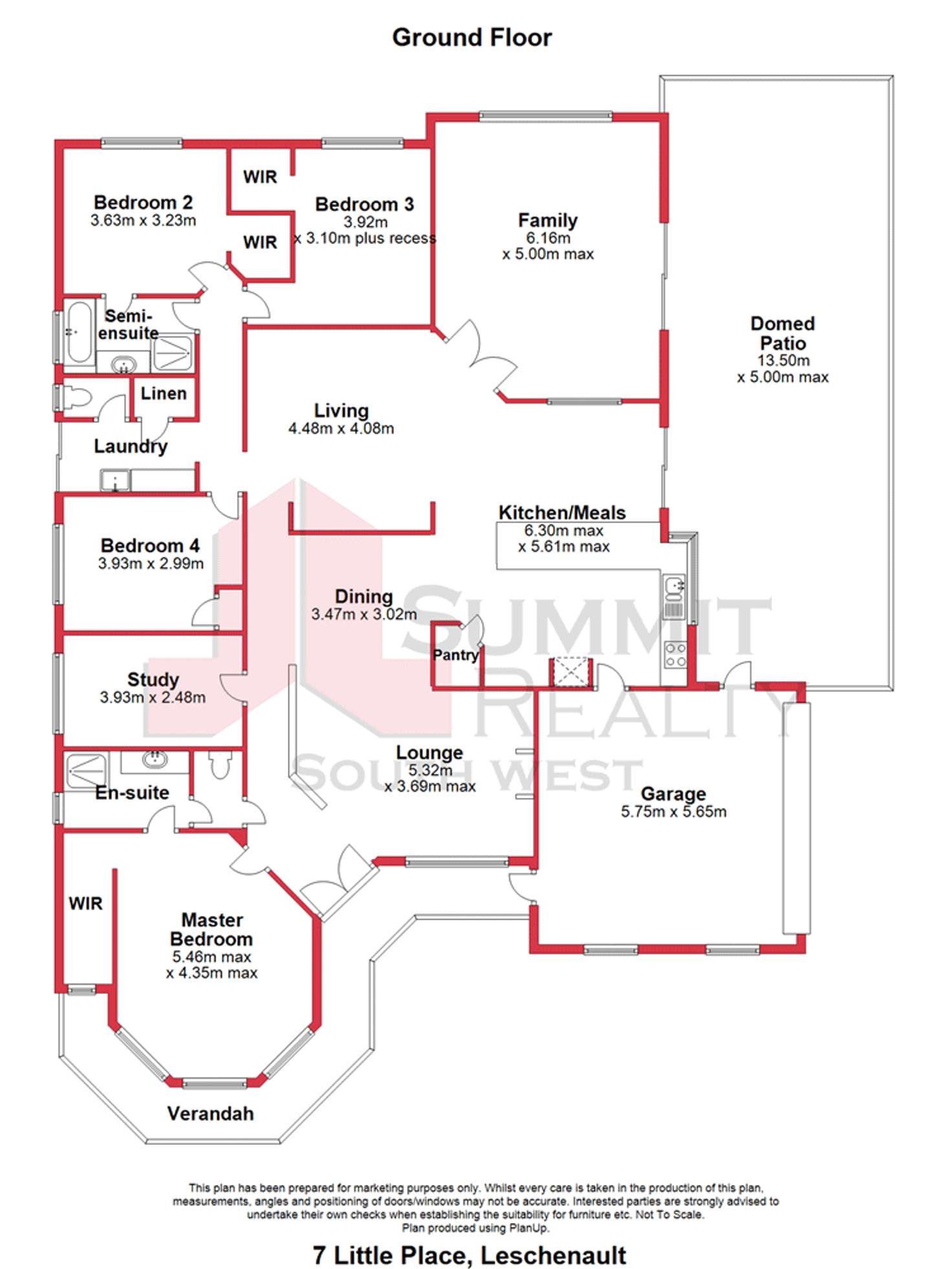 Floorplan of Homely house listing, 7 Little Place, Leschenault WA 6233