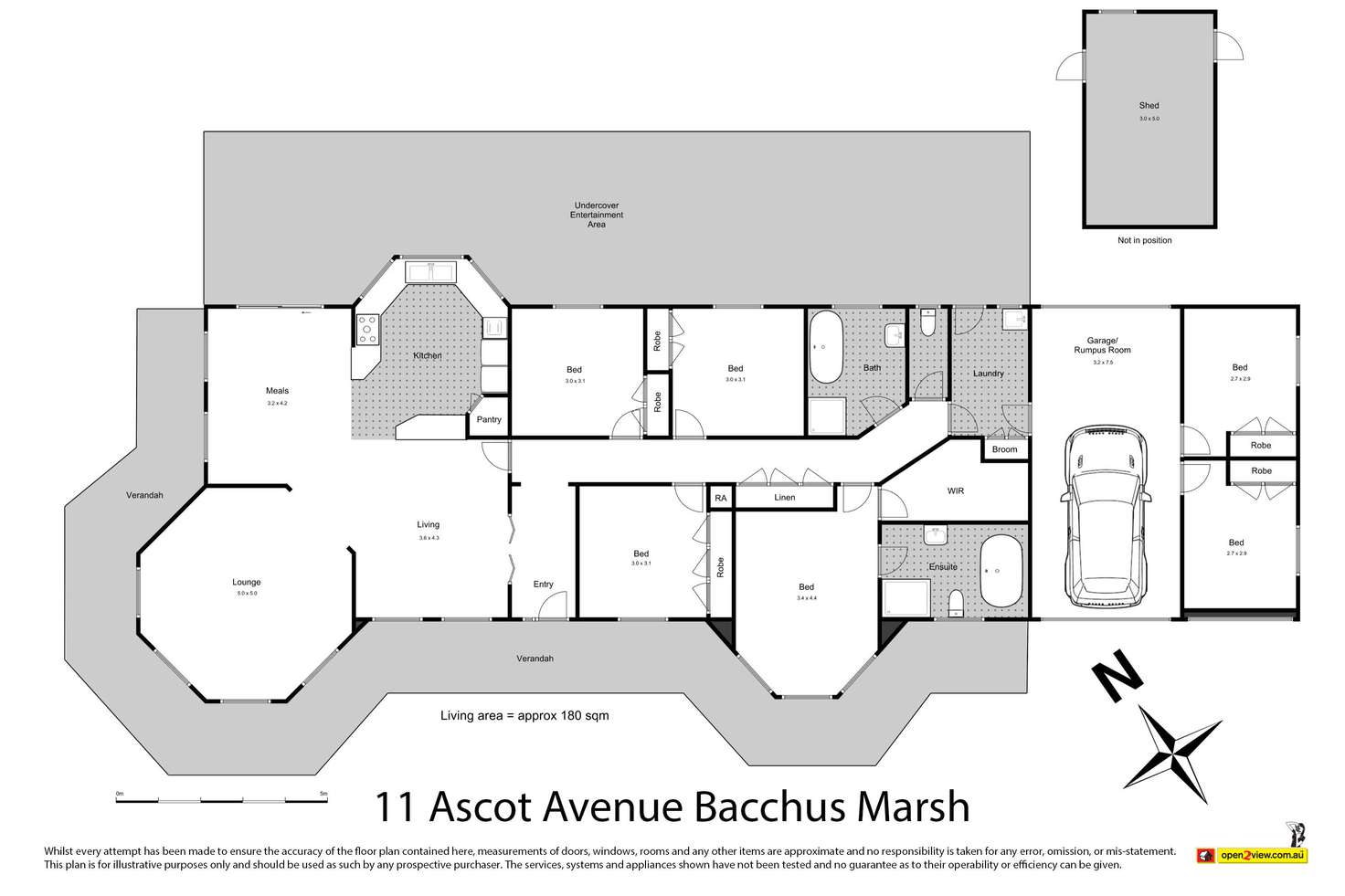 Floorplan of Homely house listing, 11 Ascot Avenue, Bacchus Marsh VIC 3340