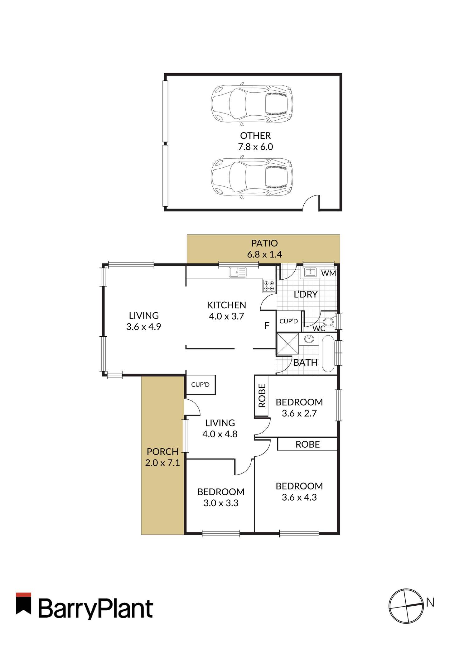 Floorplan of Homely house listing, 307 Dowling Street, Wendouree VIC 3355