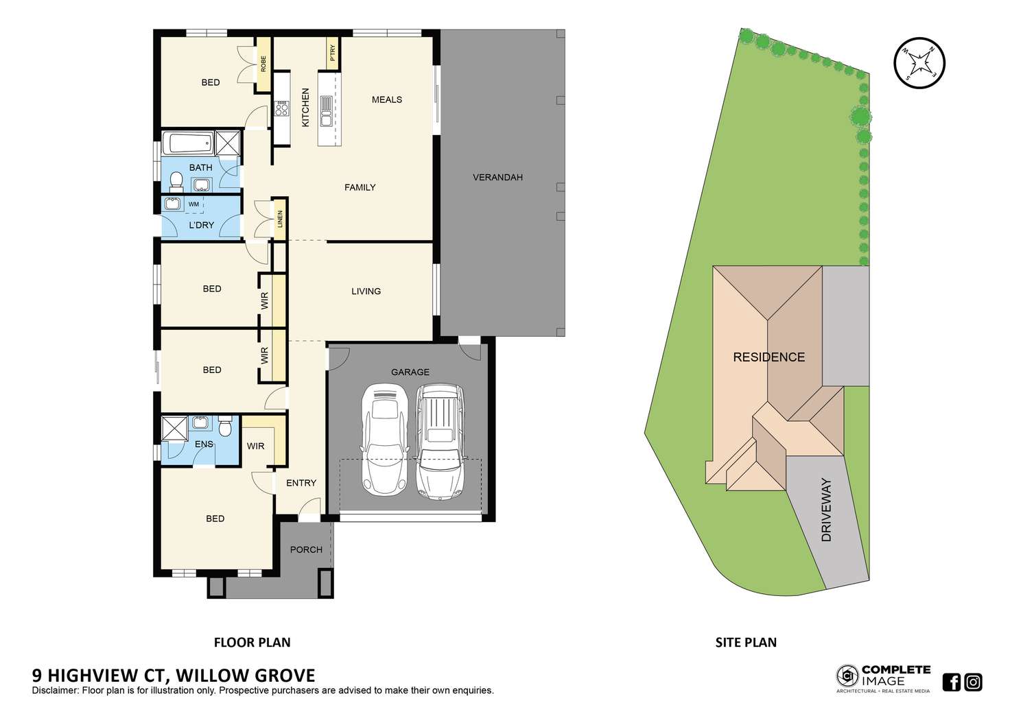 Floorplan of Homely house listing, 9 Highview Court, Willow Grove VIC 3825