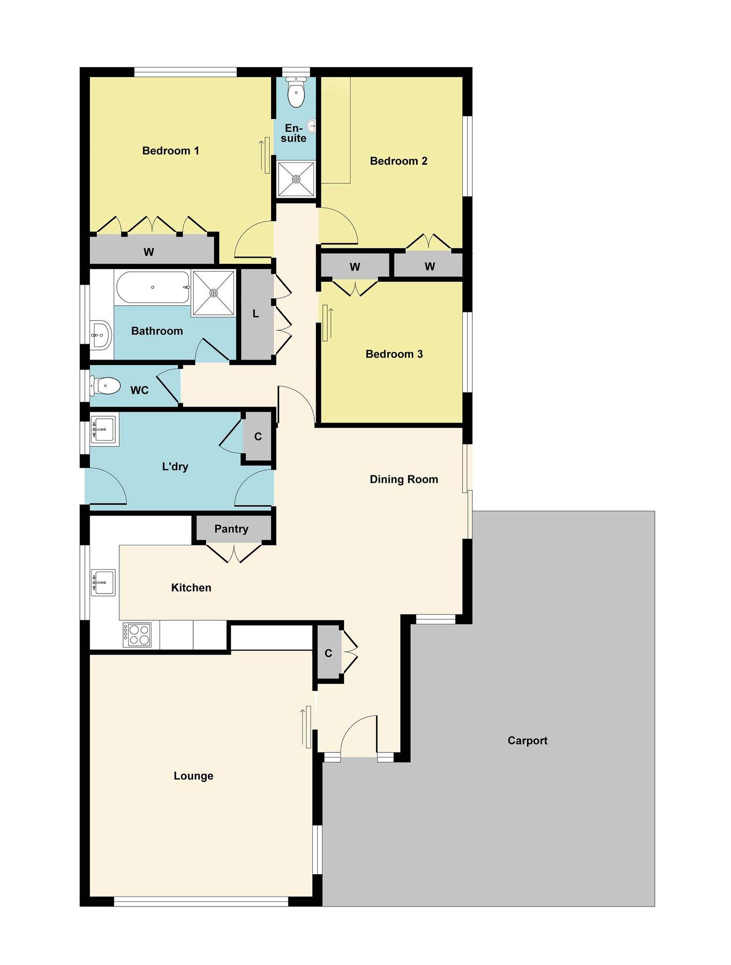 Floorplan of Homely house listing, 2 Marilyn Street, Wendouree VIC 3355