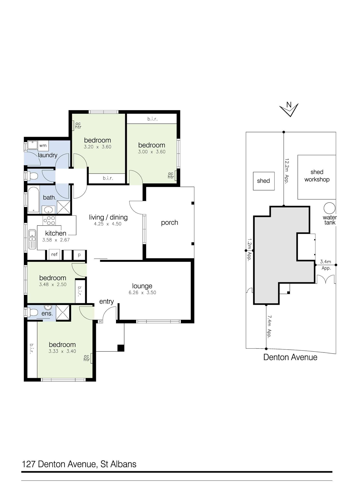 Floorplan of Homely house listing, 127 Denton Avenue, St Albans VIC 3021