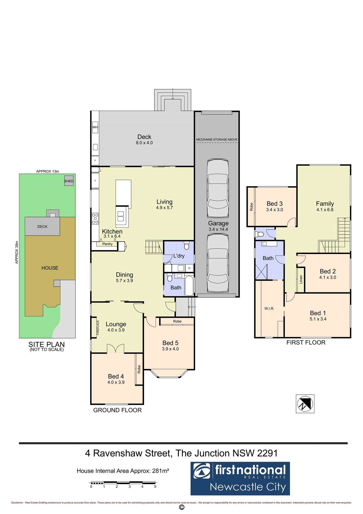 Floorplan of Homely house listing, 4 Ravenshaw Street, The Junction NSW 2291
